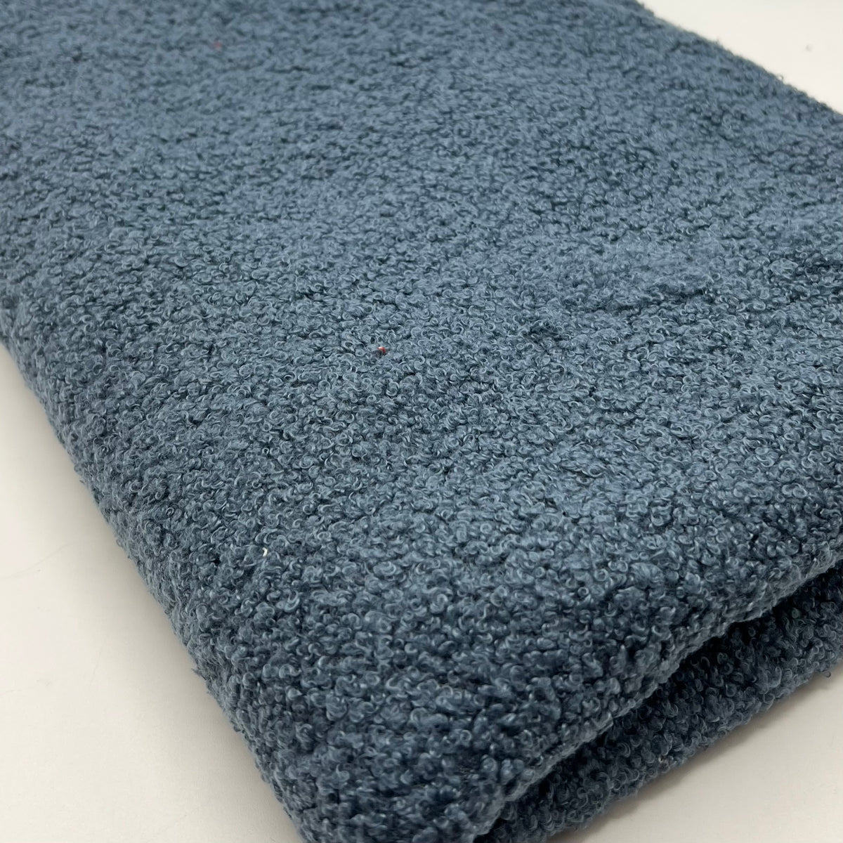 Airforce Blue Luxury Sherpa Curl Fleece Fluffy Faux Fur Fabric