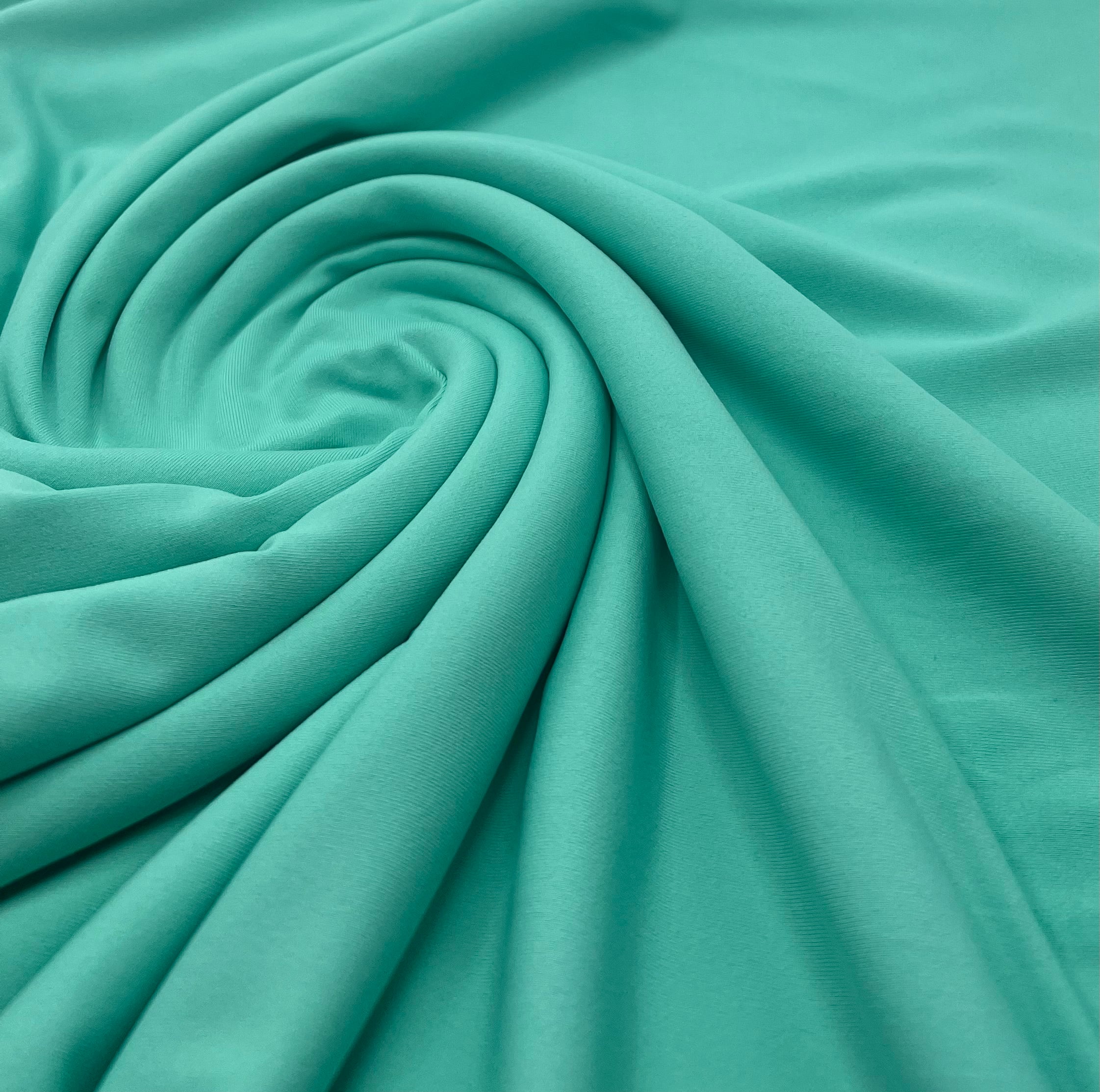 Mint Aqua Stretch Jersey 220GSM 4 Way Stretch Fabric