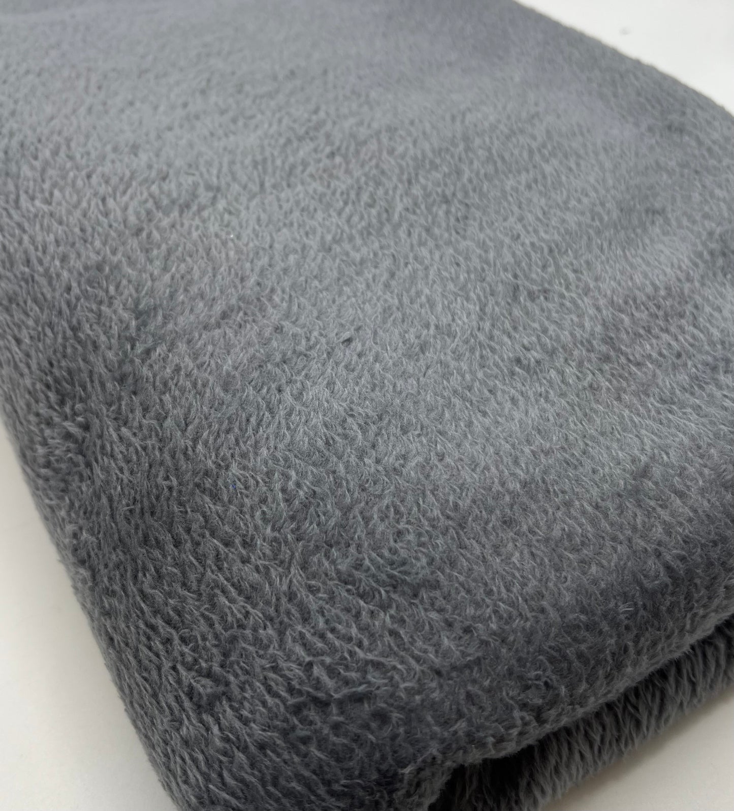 Grey Super Soft Plain Cuddle Fleece Fabric Blanket Loungewear