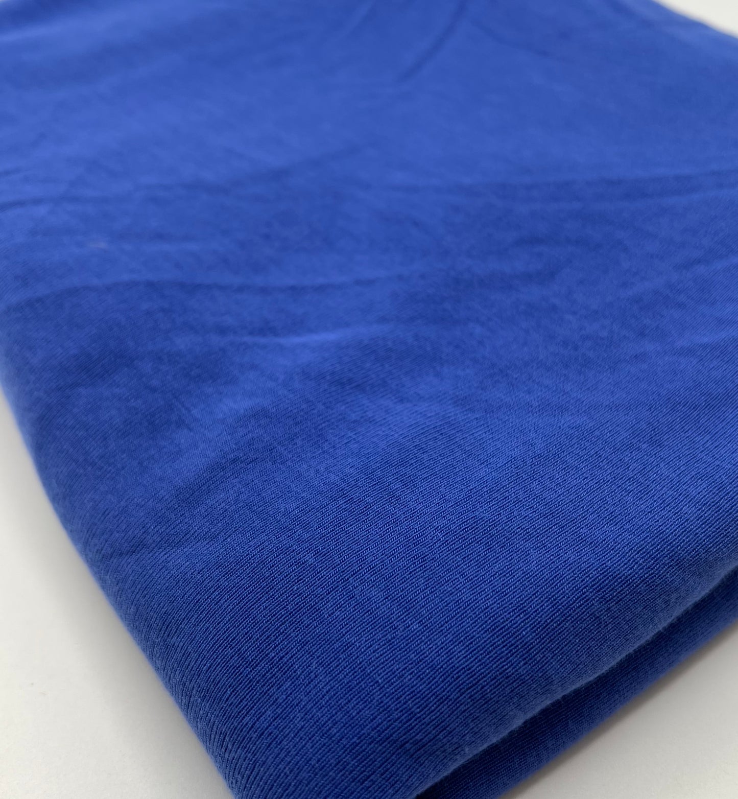 Blue Lightweight Melange Knit Stretch Fabric