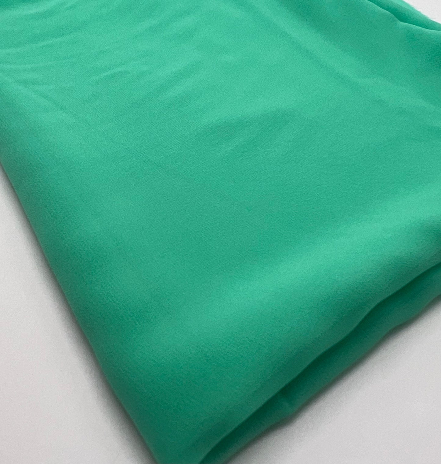 Plain Mint Green Chiffon Sheer Dress Bridal Fabric