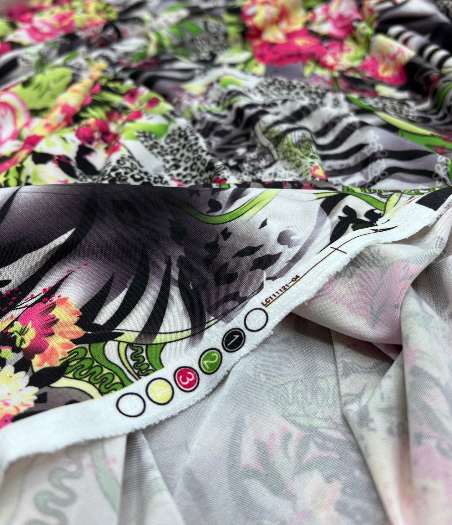 Animal Floral Mix Print Soft Touch 4 Way Stretch Fabric - T9 Fabrics