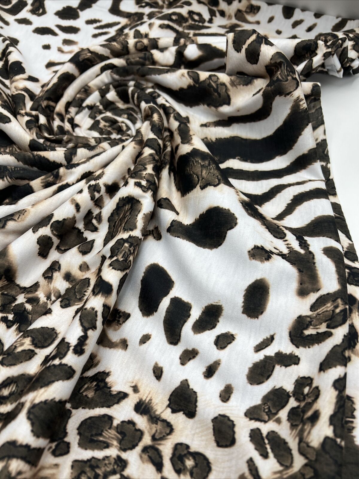 Animal Mix Spun Poly Stretch Fabric - T9 Fabrics