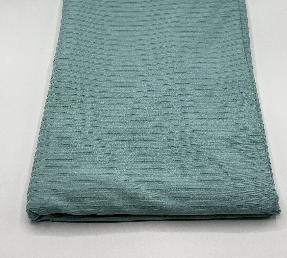 Aqua 8x4 Wide Rib Stretch Fabric - T9 Fabrics