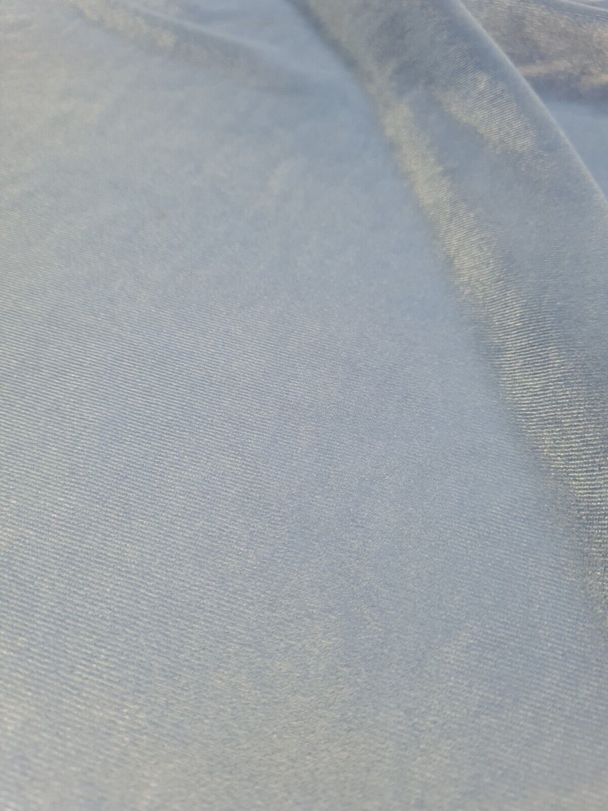 Baby Blue Velour Fabric - T9 Fabrics