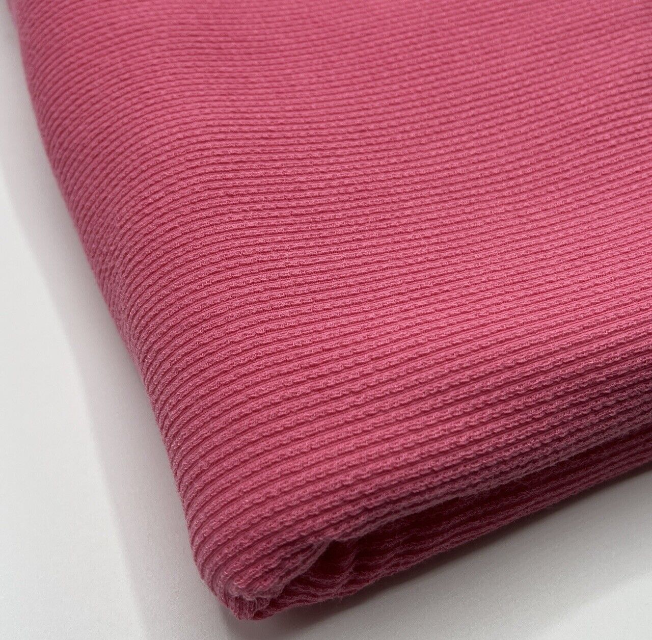 Baby Pink Crinkle Rib Stretch Fabric - T9 Fabrics