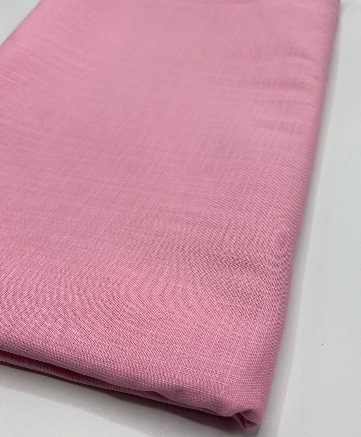 Baby Pink Lightweight Cotton/Linen Linen Fabric 150GSM - T9 Fabrics