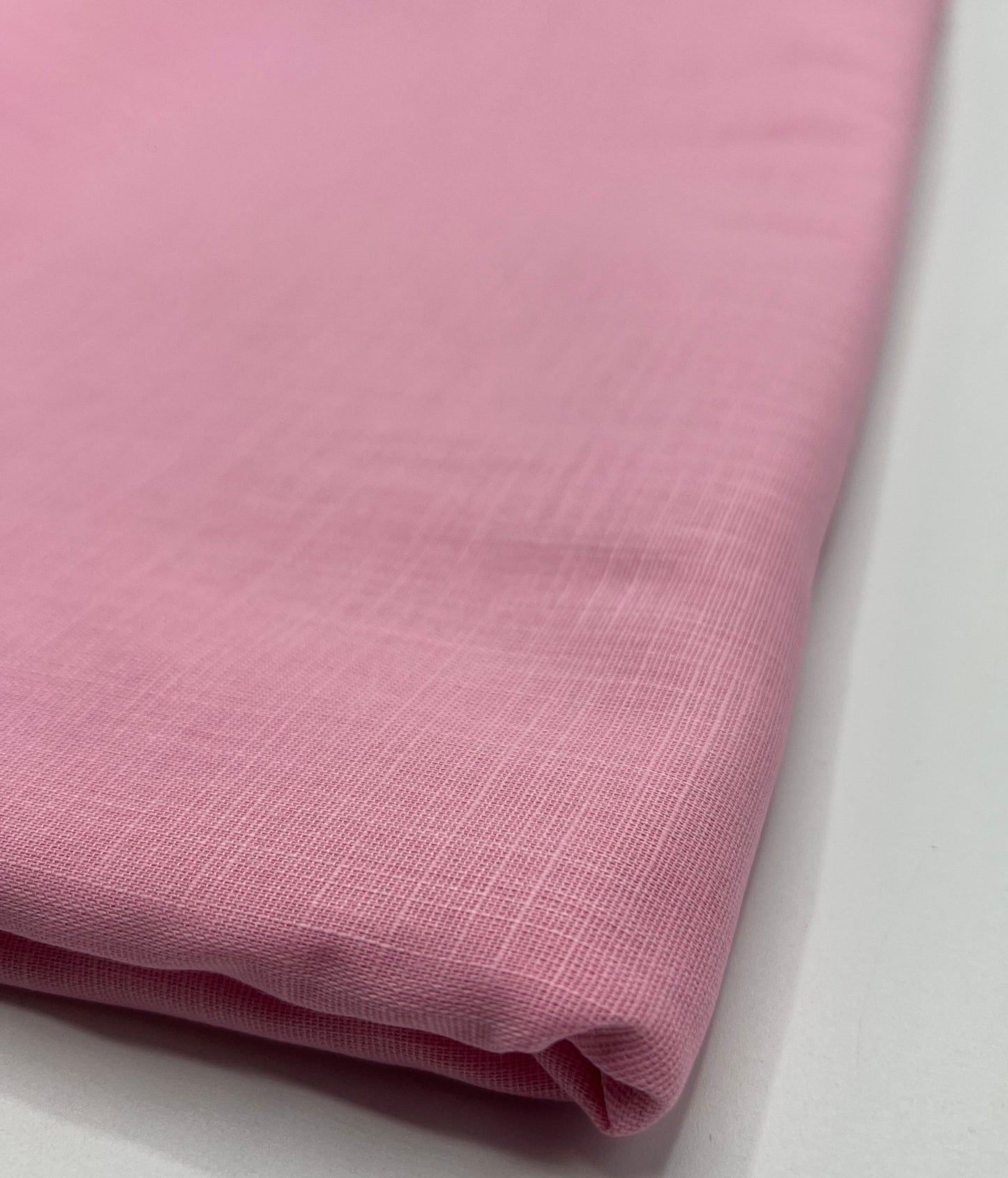 Baby Pink Lightweight Cotton/Linen Linen Fabric 150GSM - T9 Fabrics