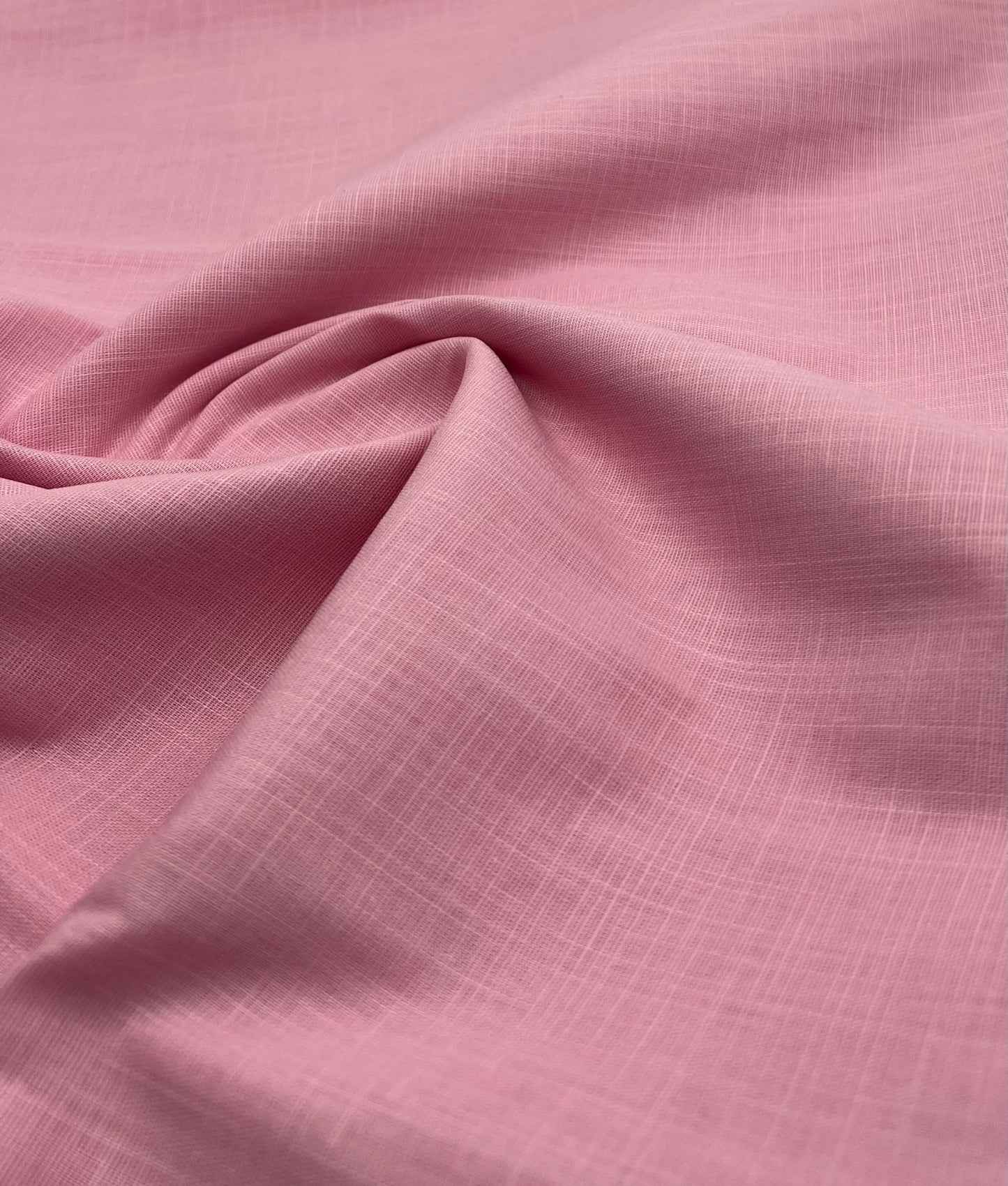 Baby Pink Lightweight Cotton/Linen Linen Fabric 150GSM - T9 Fabrics