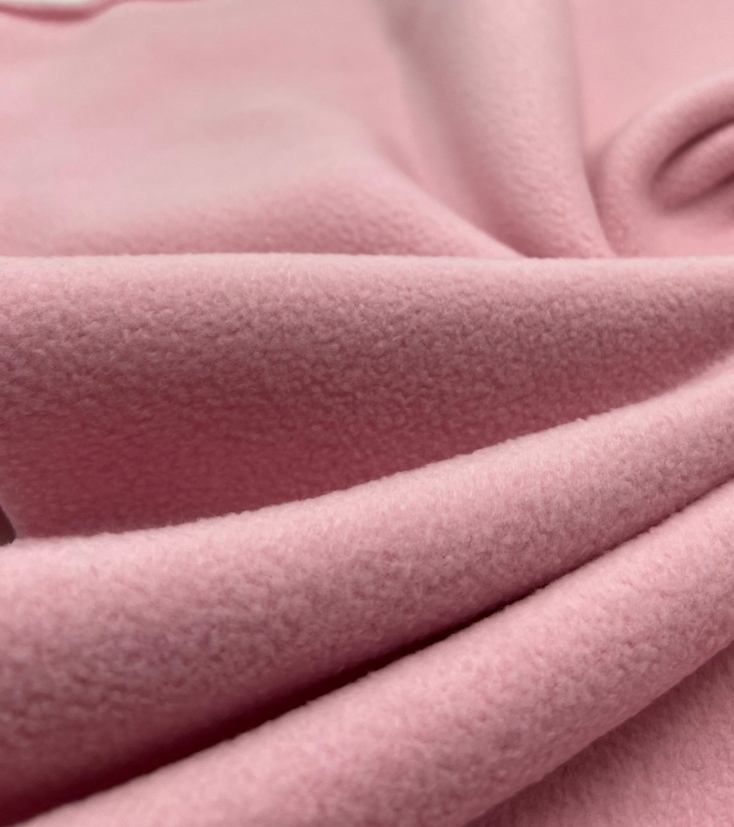 Baby Pink Plain Anti - Pil Polar Fleece Fabric Blanket Loungewear - T9 Fabrics