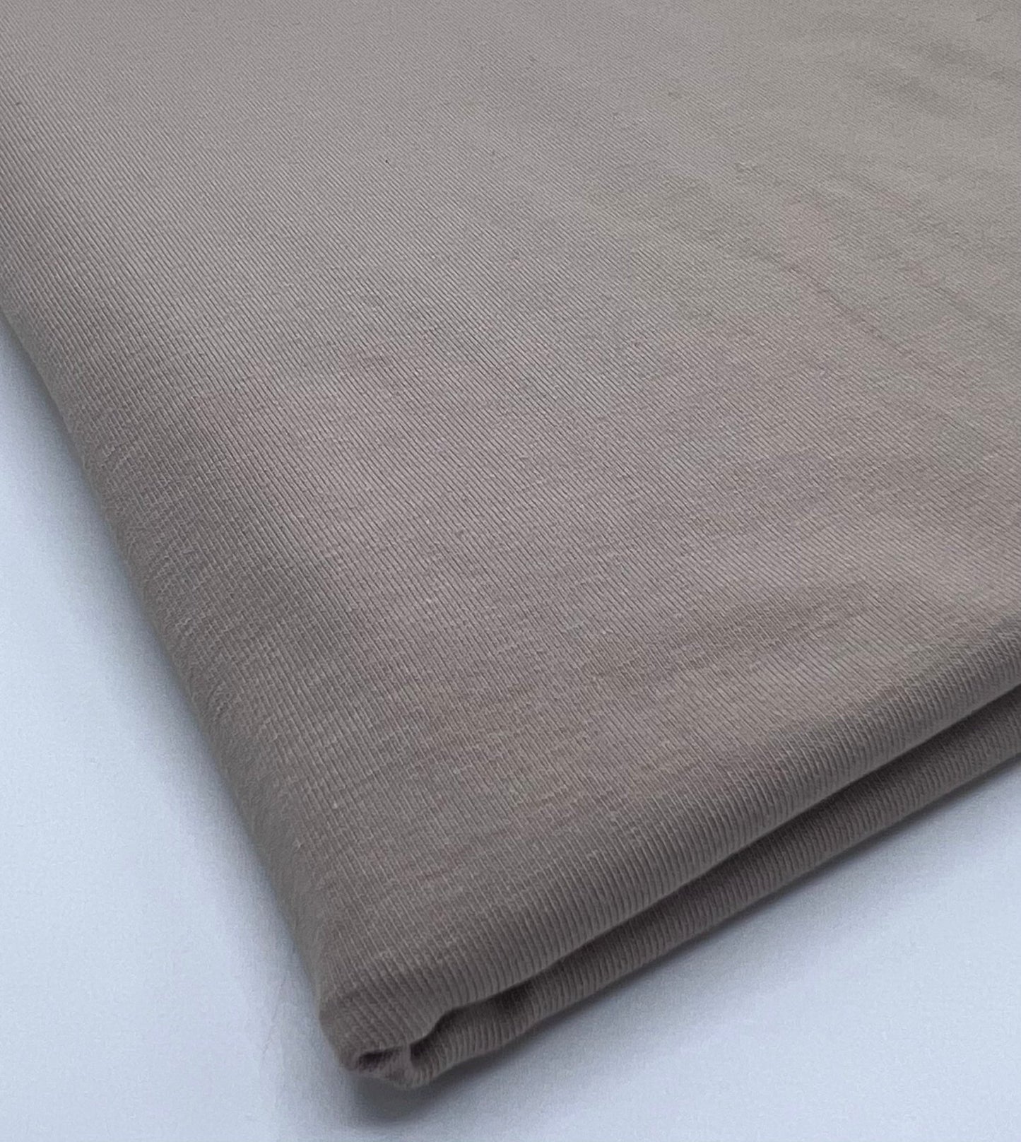Beige Cotton Stretch Jersey 240 GSM 92/8 Lycra 4 Way Stretch - T9 Fabrics