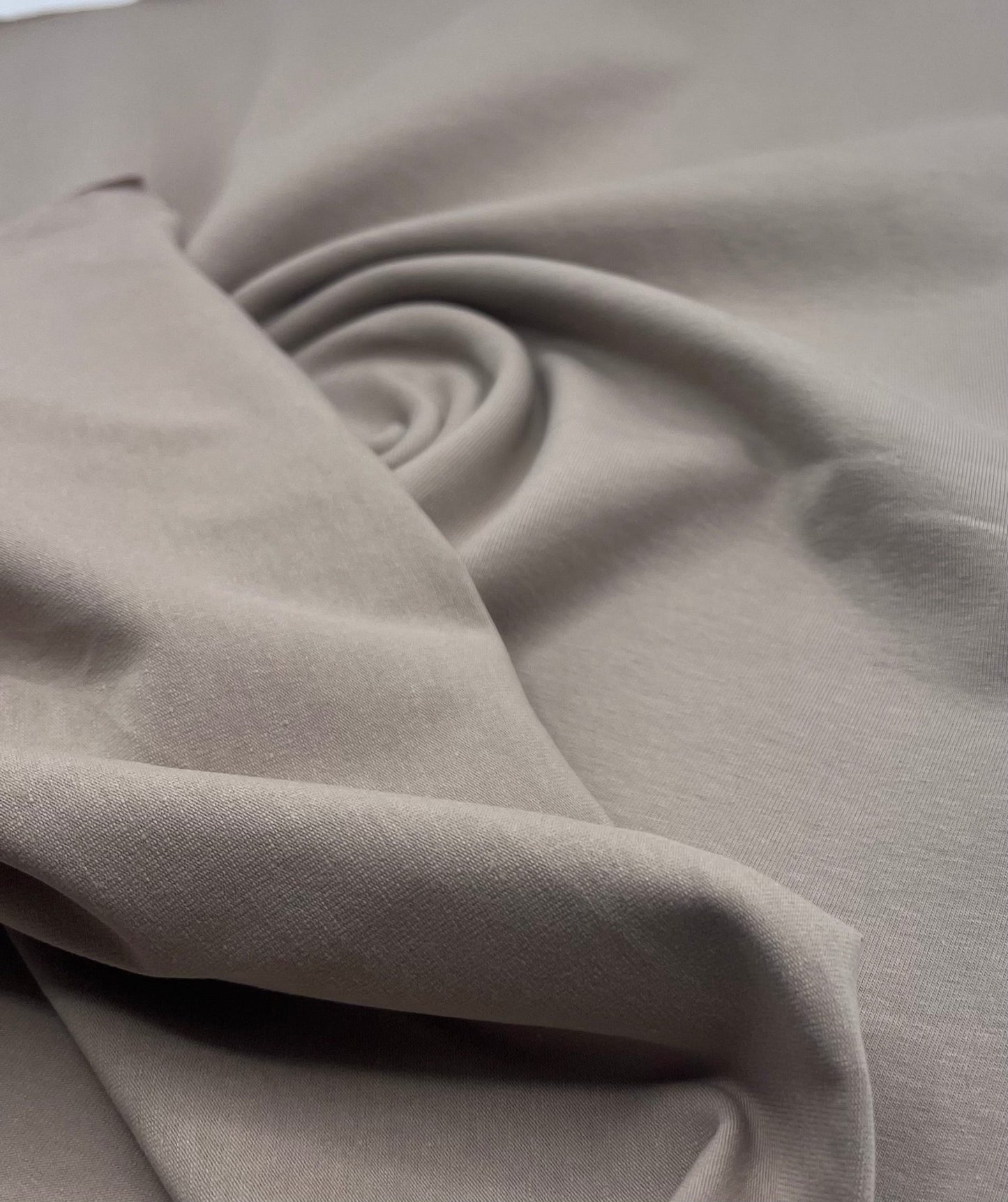 Beige Cotton Stretch Jersey 240 GSM 92/8 Lycra 4 Way Stretch - T9 Fabrics