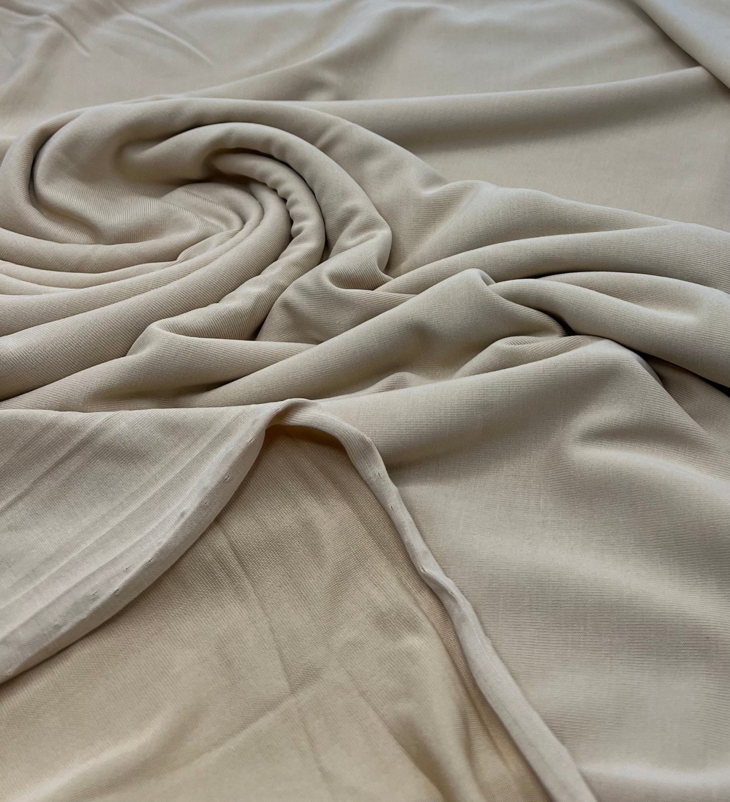 Beige Cotton Touch 220GSM 4 Way Stretch Fabric - T9 Fabrics