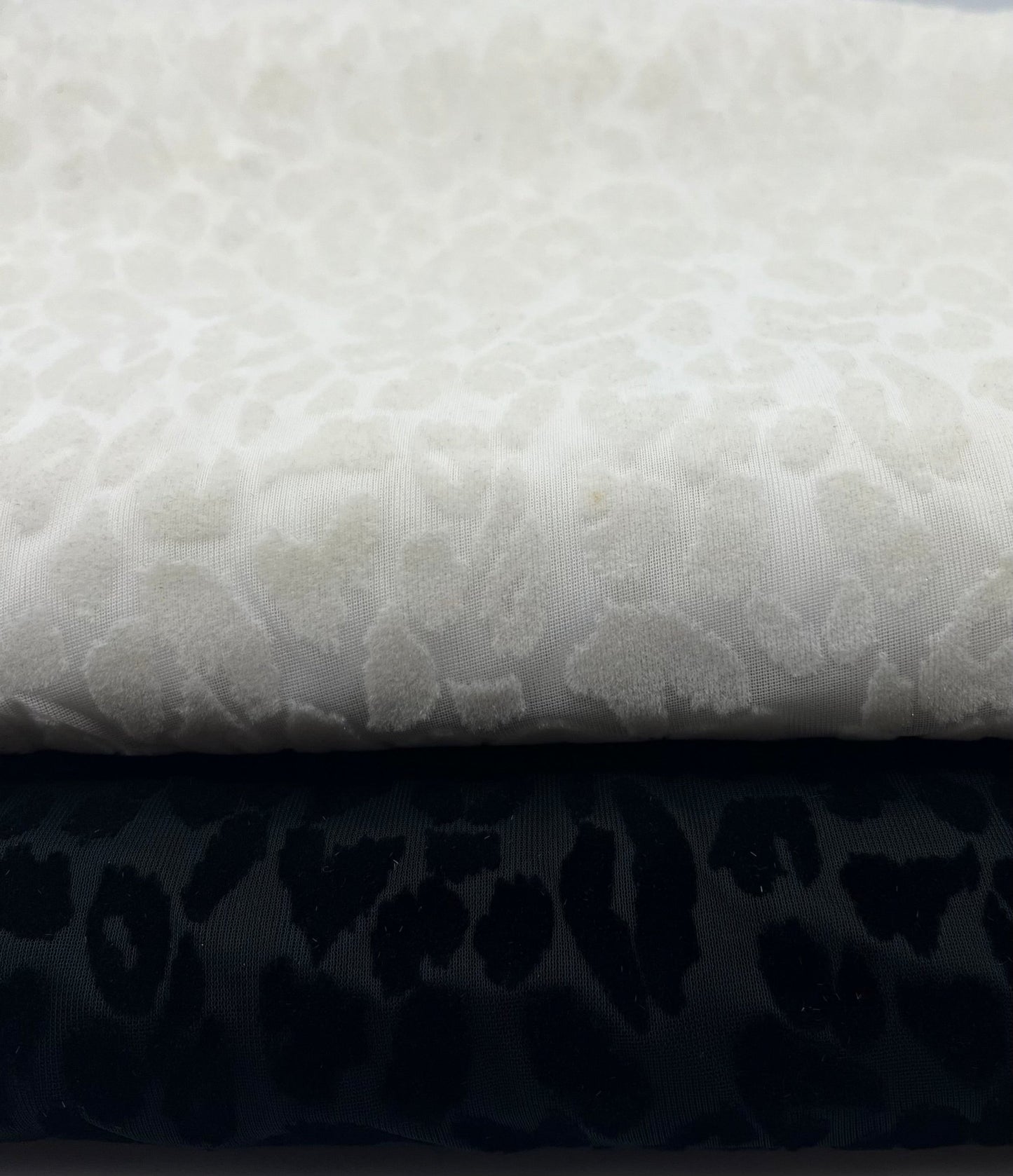Black Animal Embossed Mesh Fabric 2 Way Stretch - T9 Fabrics