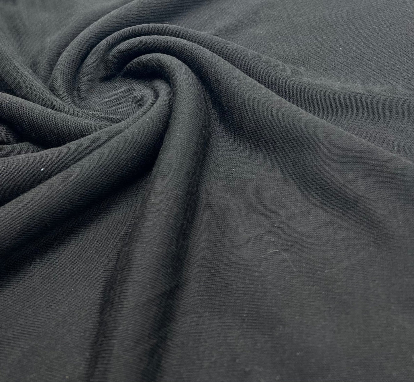 Black Melange Knit Stretch Fabric - T9 Fabrics