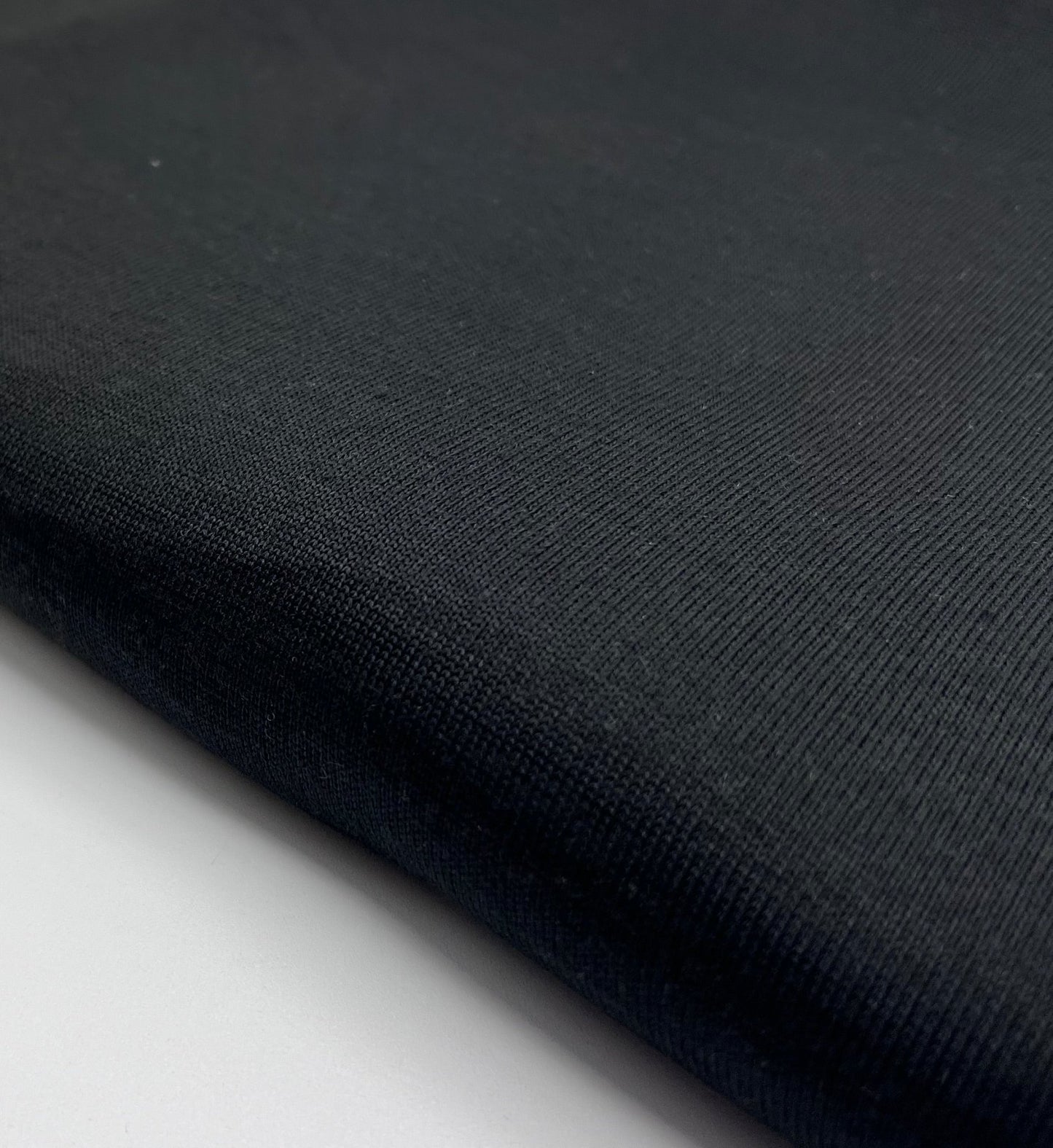 Black Melange Knit Stretch Fabric - T9 Fabrics