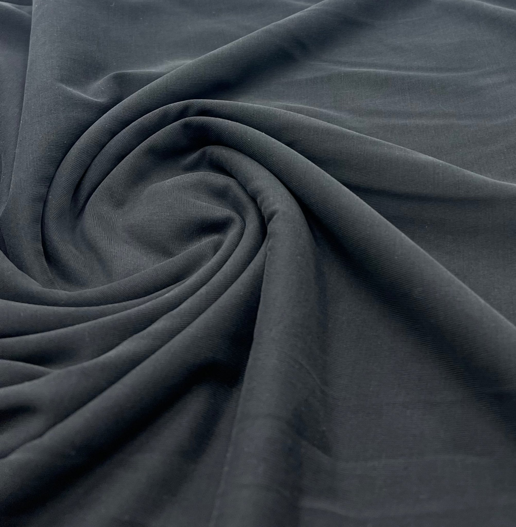 Black Modal 200GSM 2 Way Stretch Fabric - T9 Fabrics