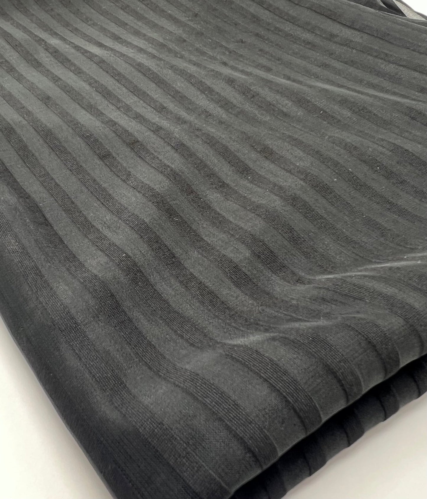 Black Stripe Mesh Fabric 2 Way Stretch - T9 Fabrics
