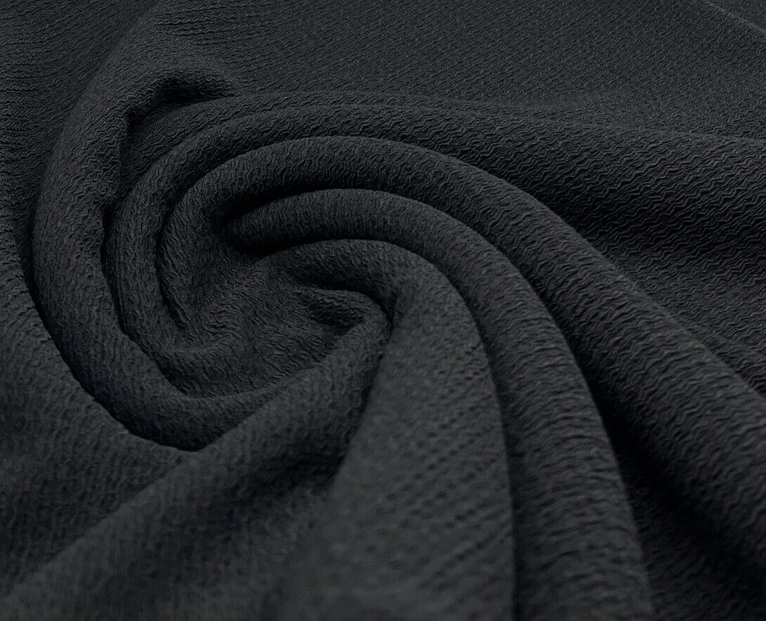 Black Tree Bark Stretch Dress Craft Fabric - T9 Fabrics