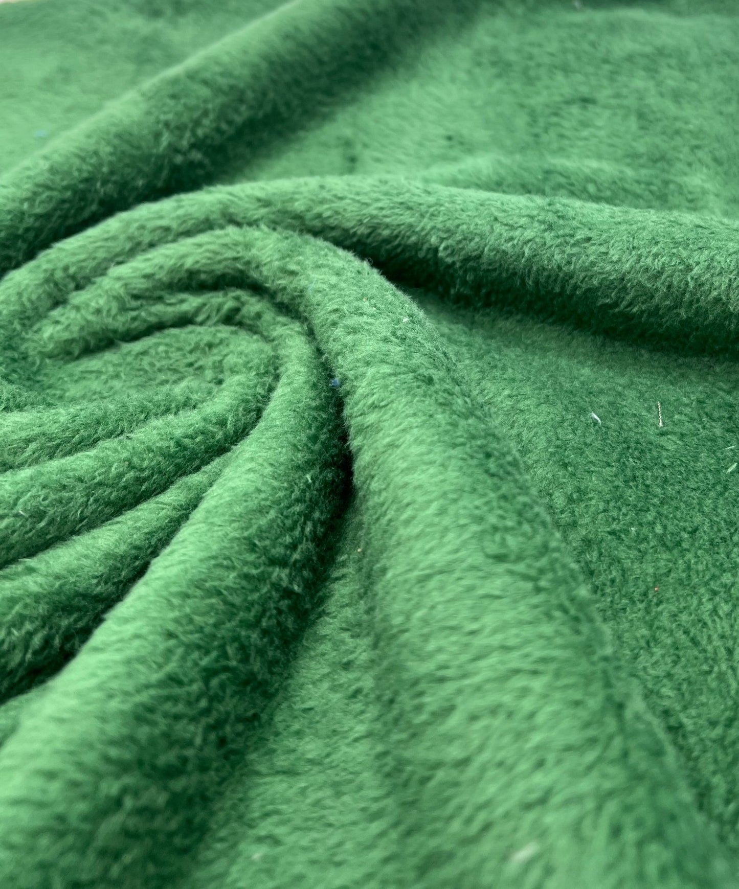 Bottle Green Super Soft Plain Cuddle Fleece Fabric Blanket Loungewear - T9 Fabrics