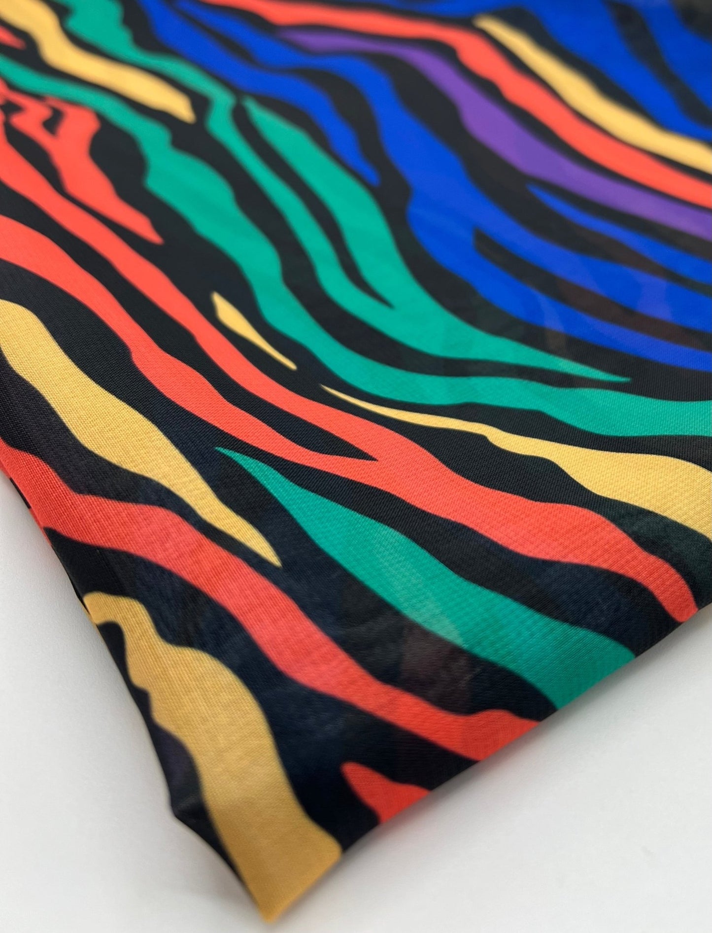 Bright Animal Mix Printed Chiffon Dress Fabric - T9 Fabrics
