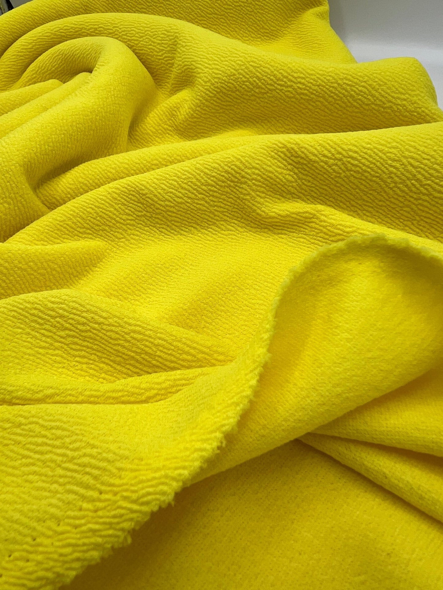 Bright Yellow Liverpool Stretch Fabric - T9 Fabrics
