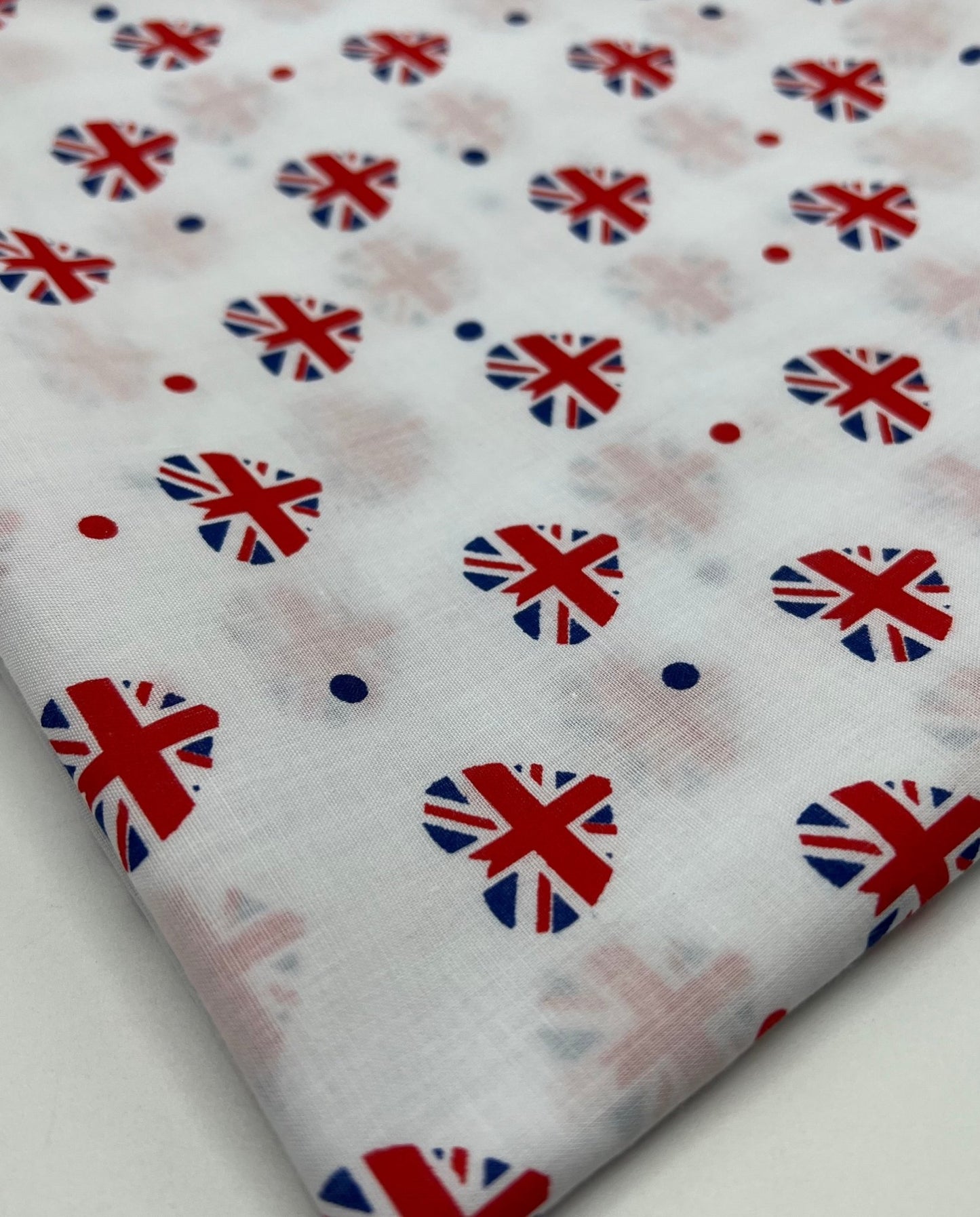 British Hearts Printed Poly Cotton 90 GSM 80/20 44 Inch Non Stretch - T9 Fabrics