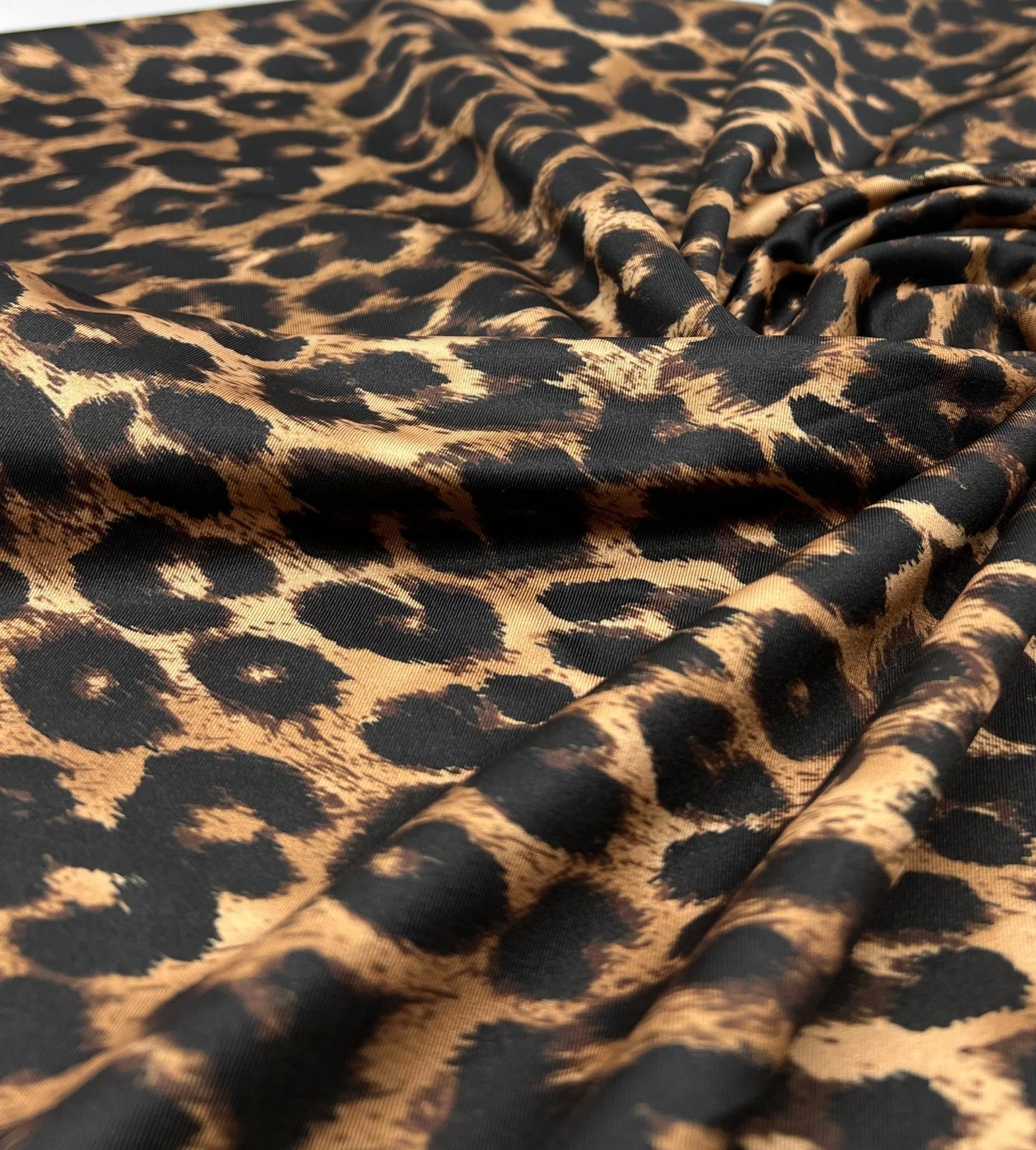 Brown Leopard Animal Swimwear / Sportswear 4 Way Stretch Fabric - T9 Fabrics