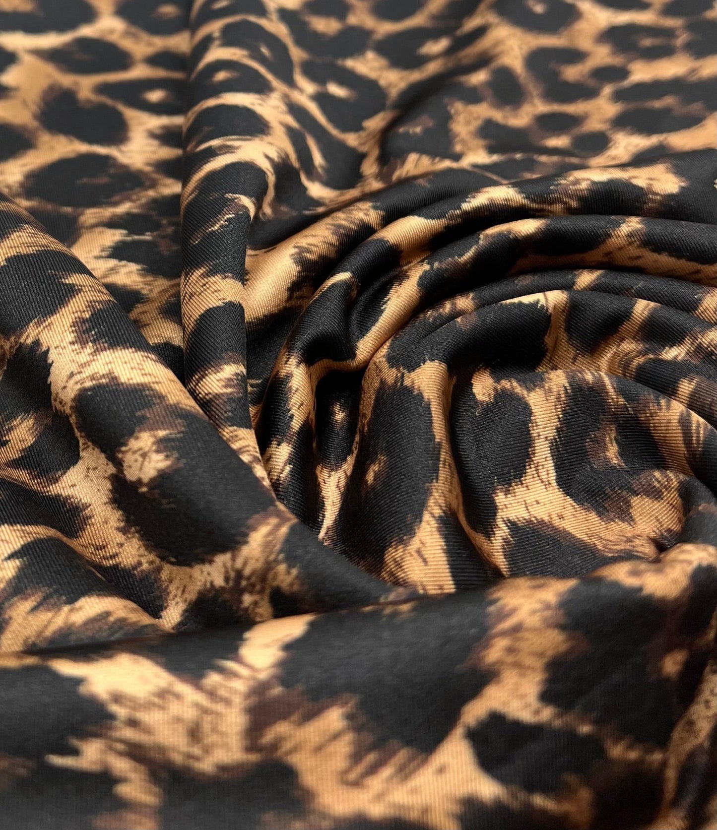 Brown Leopard Animal Swimwear / Sportswear 4 Way Stretch Fabric - T9 Fabrics