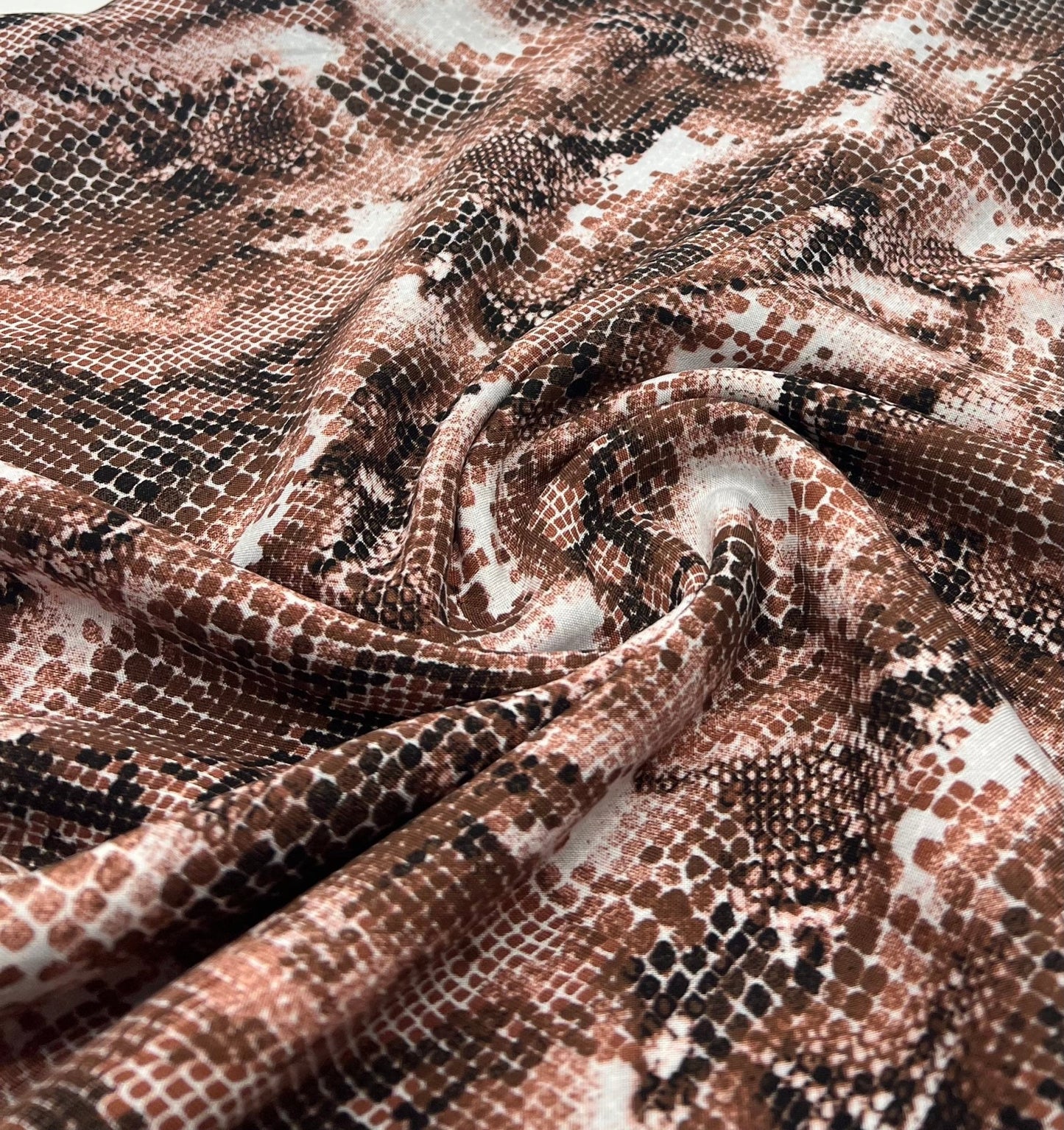 Brown Mix 100% Viscose Non Stretch Fabric - T9 Fabrics