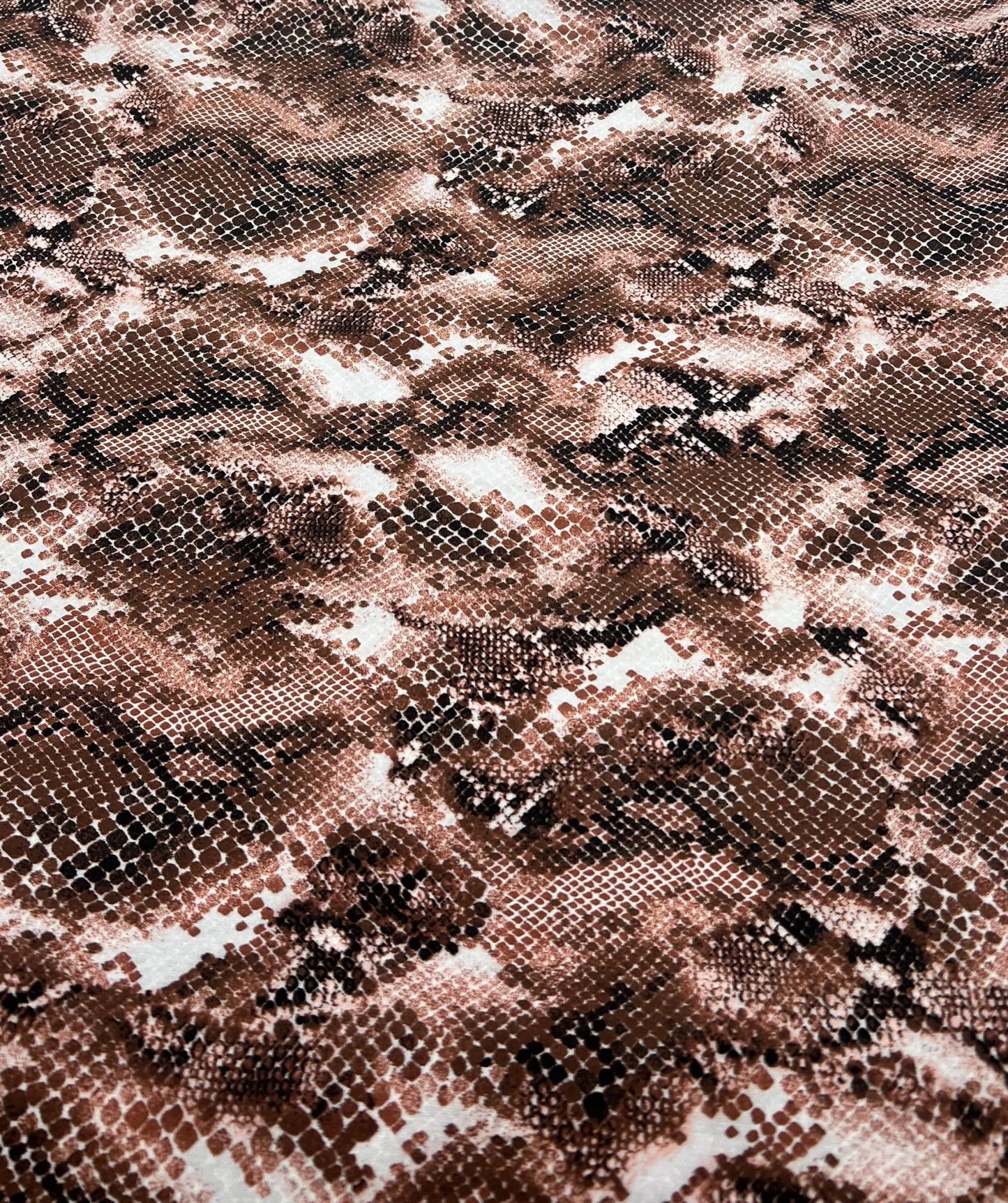 Brown Mix 100% Viscose Non Stretch Fabric - T9 Fabrics
