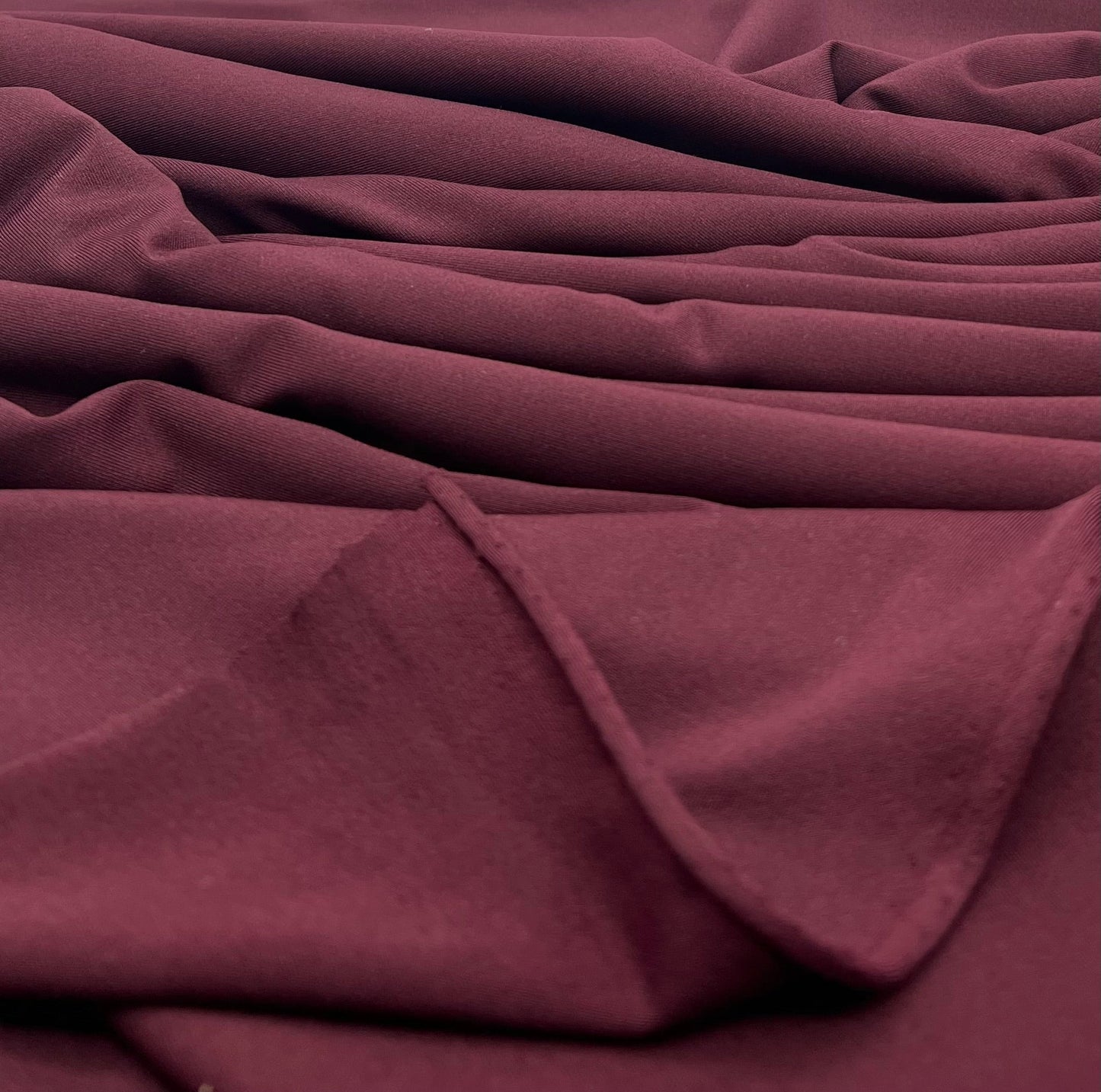Burgundy Cotton Touch 220GSM 4 Way Stretch Fabric - T9 Fabrics