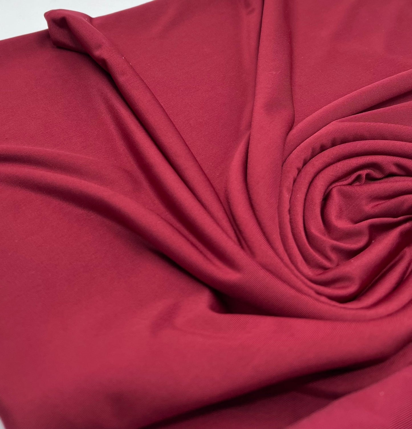 Burgundy Plain Soft Touch Stretch Fabric - T9 Fabrics