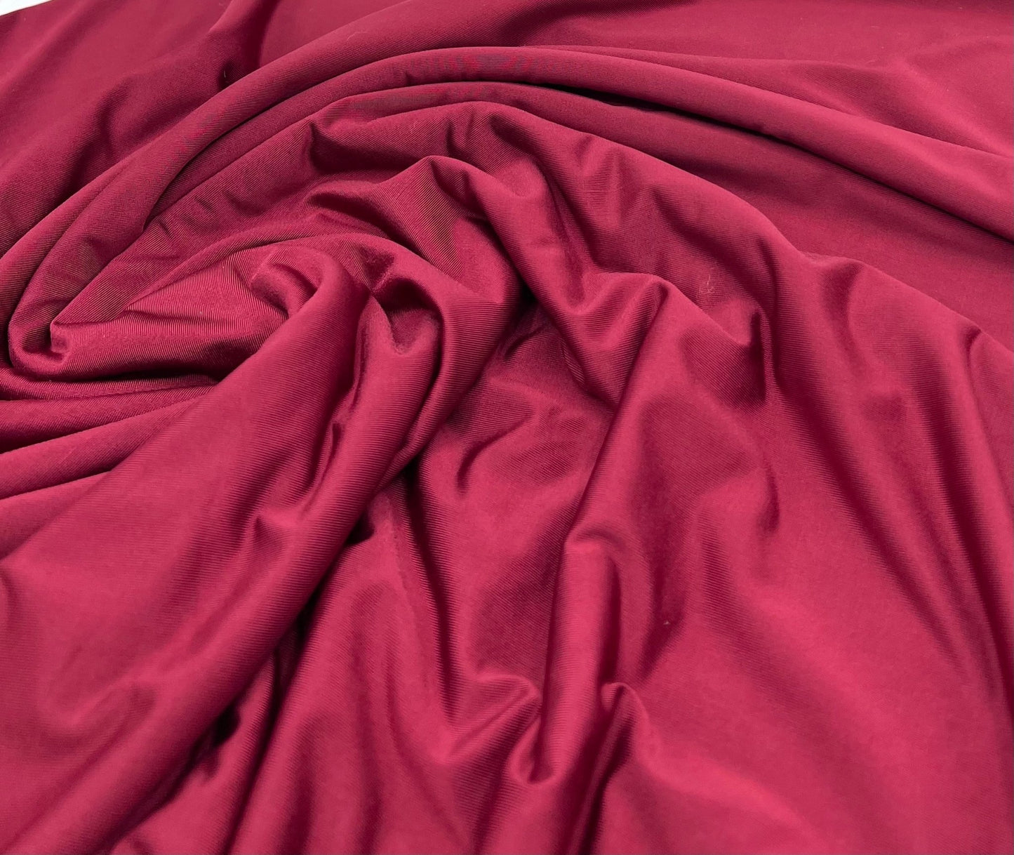 Burgundy Plain Soft Touch Stretch Fabric - T9 Fabrics