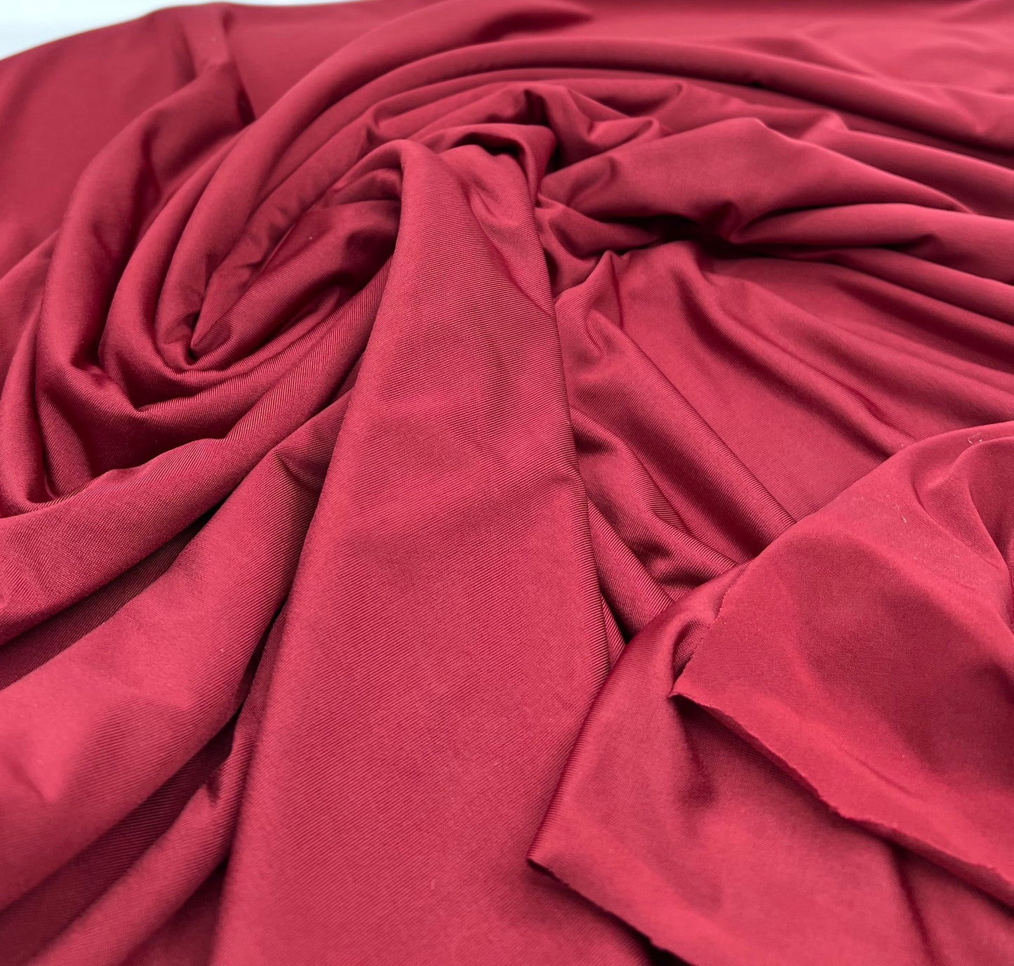 Burgundy Plain Soft Touch Stretch Fabric - T9 Fabrics
