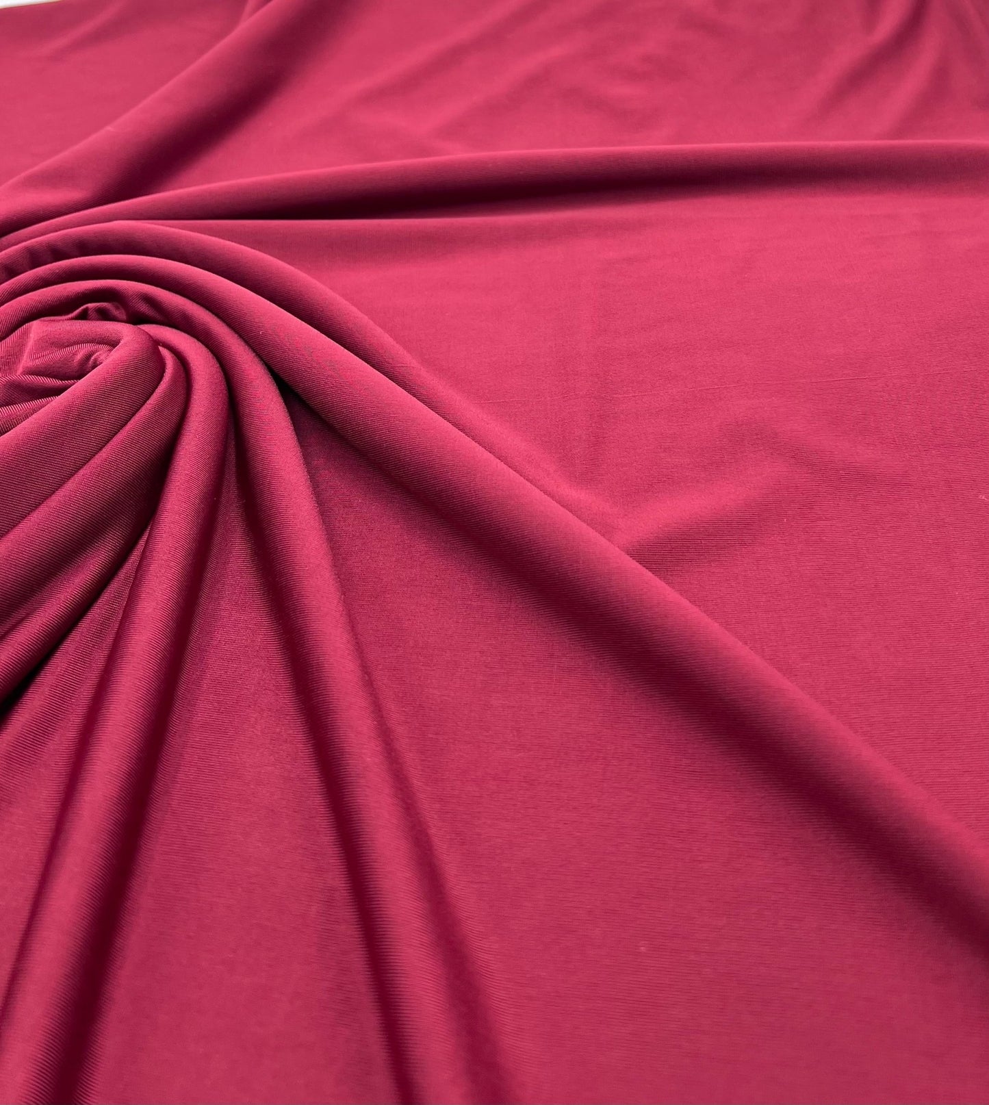 Burgundy Plain Soft Touch Stretch Fabric - T9 Fabrics