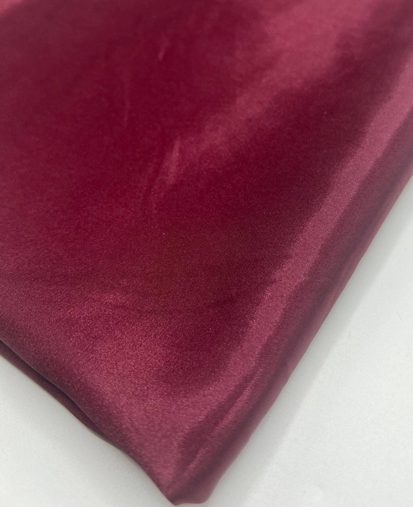 Burgundy Satin Dress Craft Non Stretch Fabric - T9 Fabrics