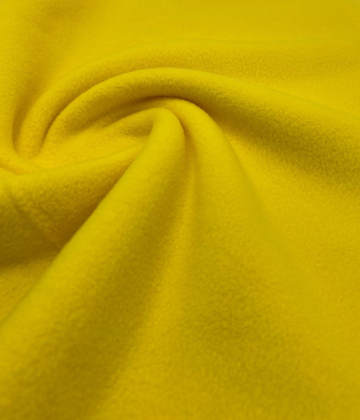 Canary Yellow Plain Anti - Pil Polar Fleece Fabric Blanket Loungewear - T9 Fabrics