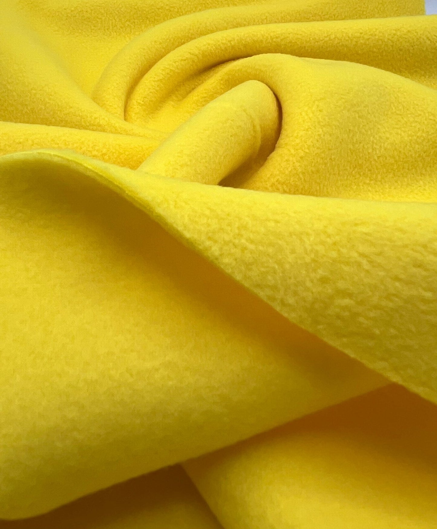 Canary Yellow Plain Anti - Pil Polar Fleece Fabric Blanket Loungewear - T9 Fabrics