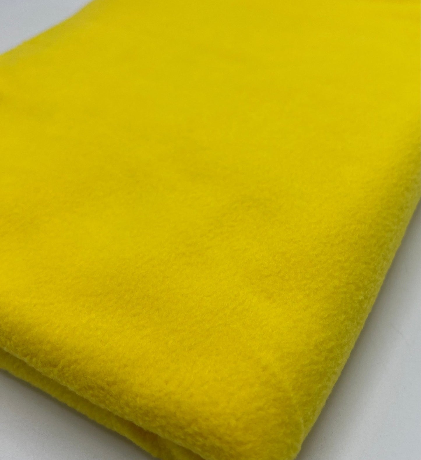 Canary Yellow Plain Anti - Pil Polar Fleece Fabric Blanket Loungewear - T9 Fabrics