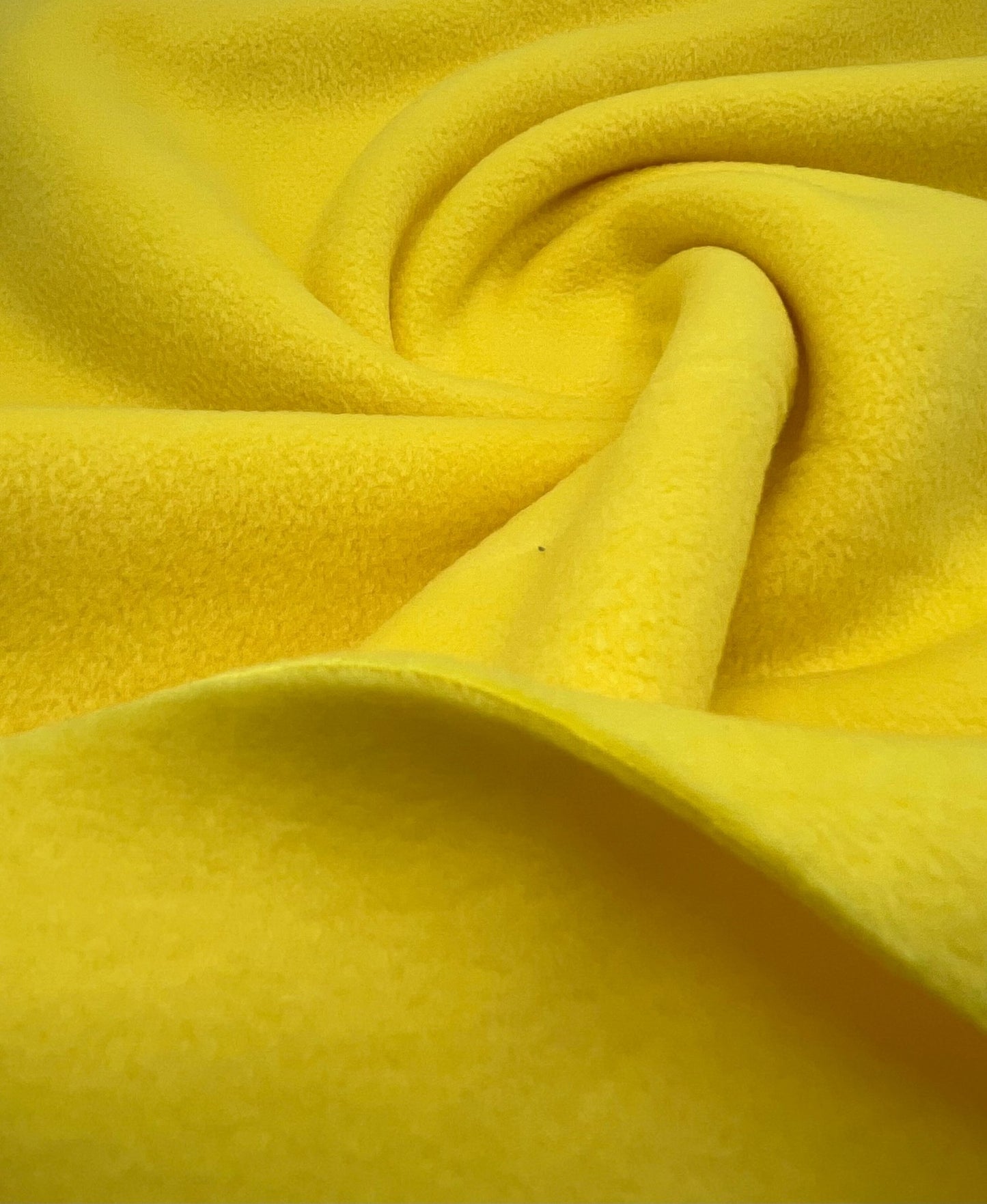 Canary Yellow Plain Anti - Pil Polar Fleece Fabric Blanket Loungewear - T9 Fabrics