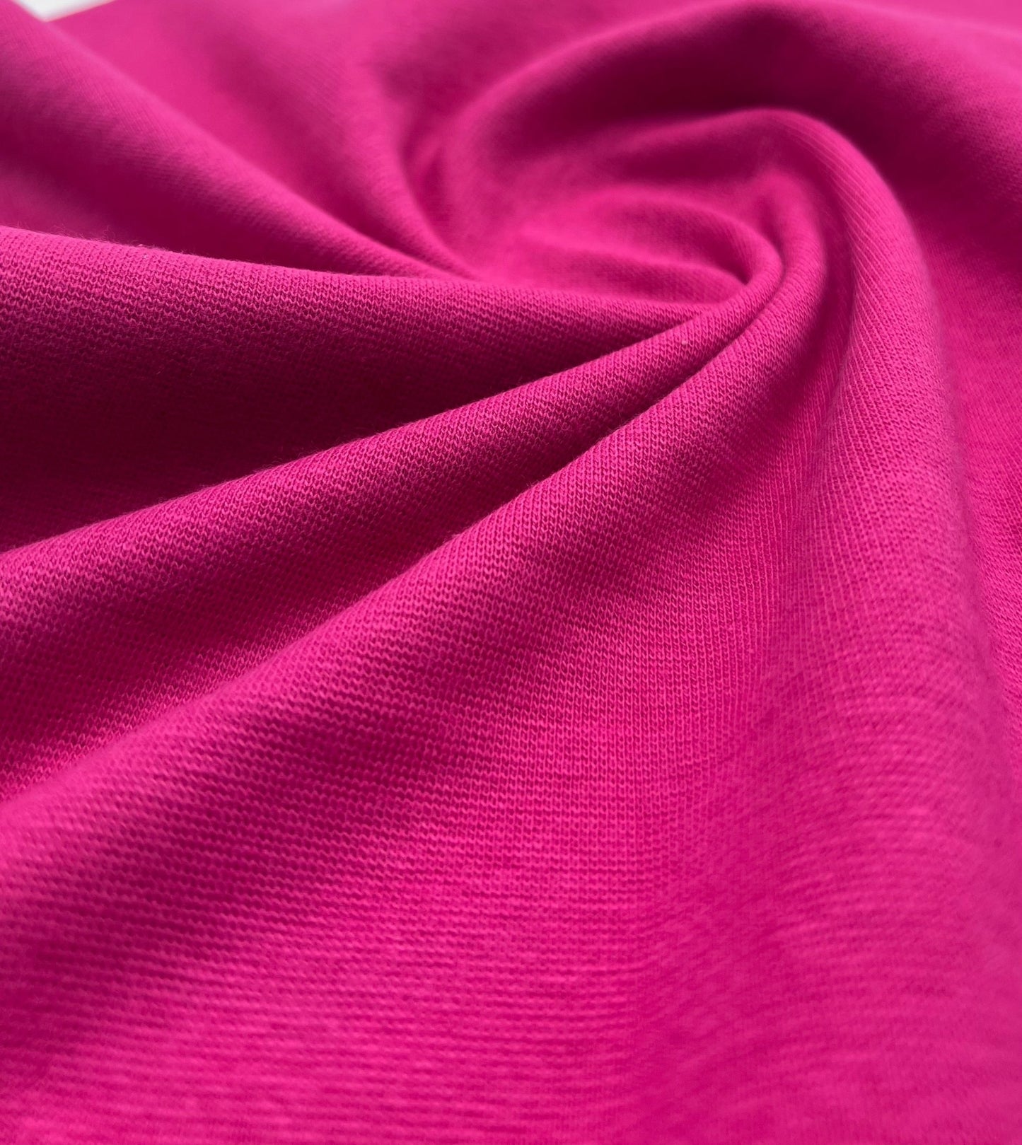 Cerise Jersey Cuffing Ribbing Fabric 270 GSM Cotton Knit 70cm Wide - T9 Fabrics