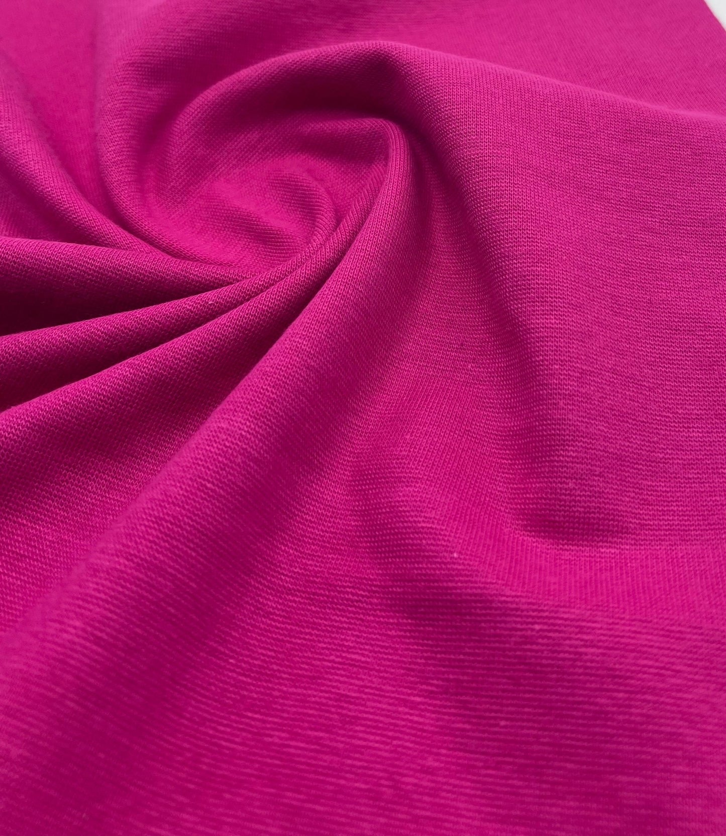Cerise Jersey Cuffing Ribbing Fabric 270 GSM Cotton Knit 70cm Wide - T9 Fabrics