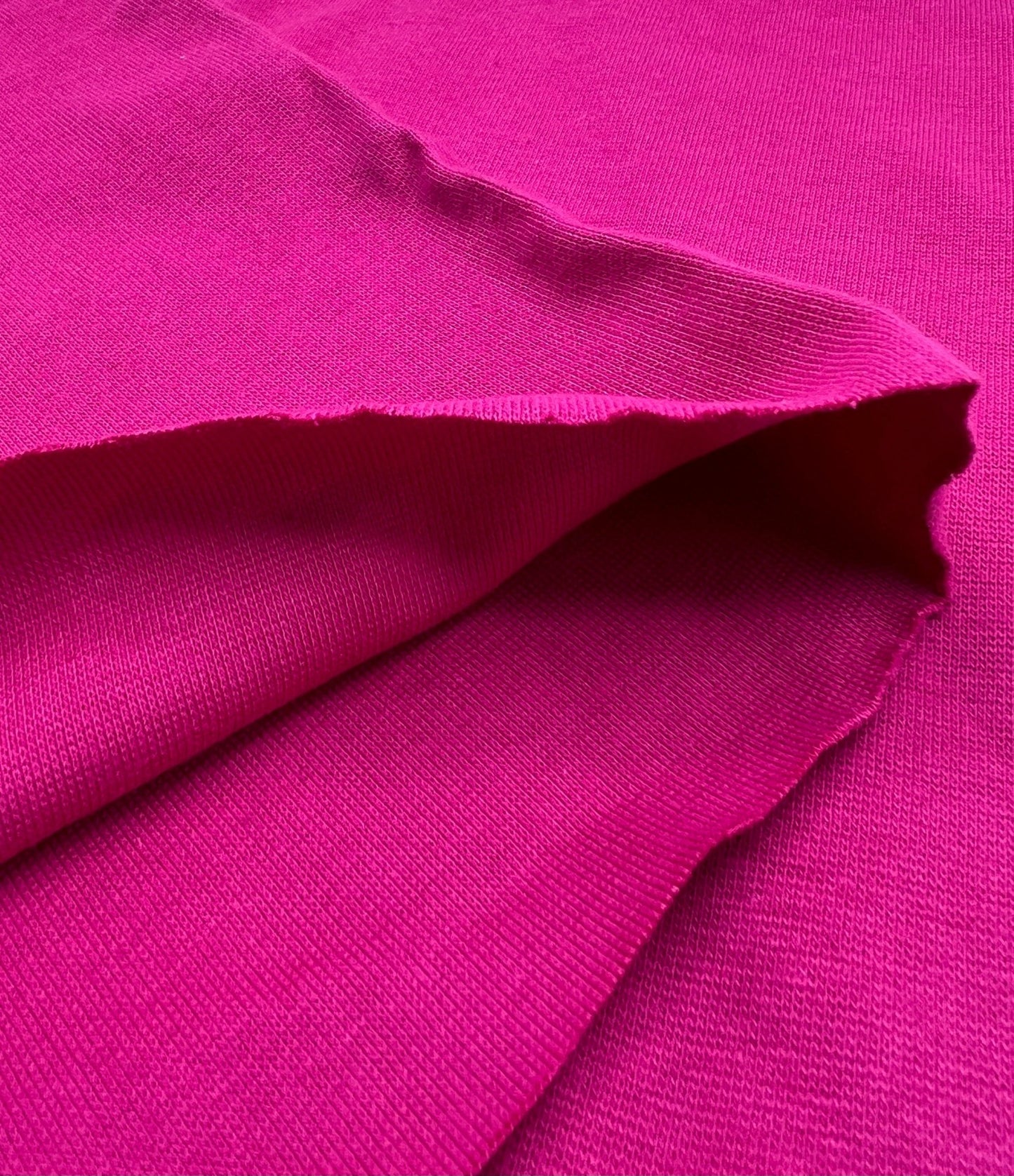 Cerise Jersey Cuffing Ribbing Fabric 270 GSM Cotton Knit 70cm Wide - T9 Fabrics