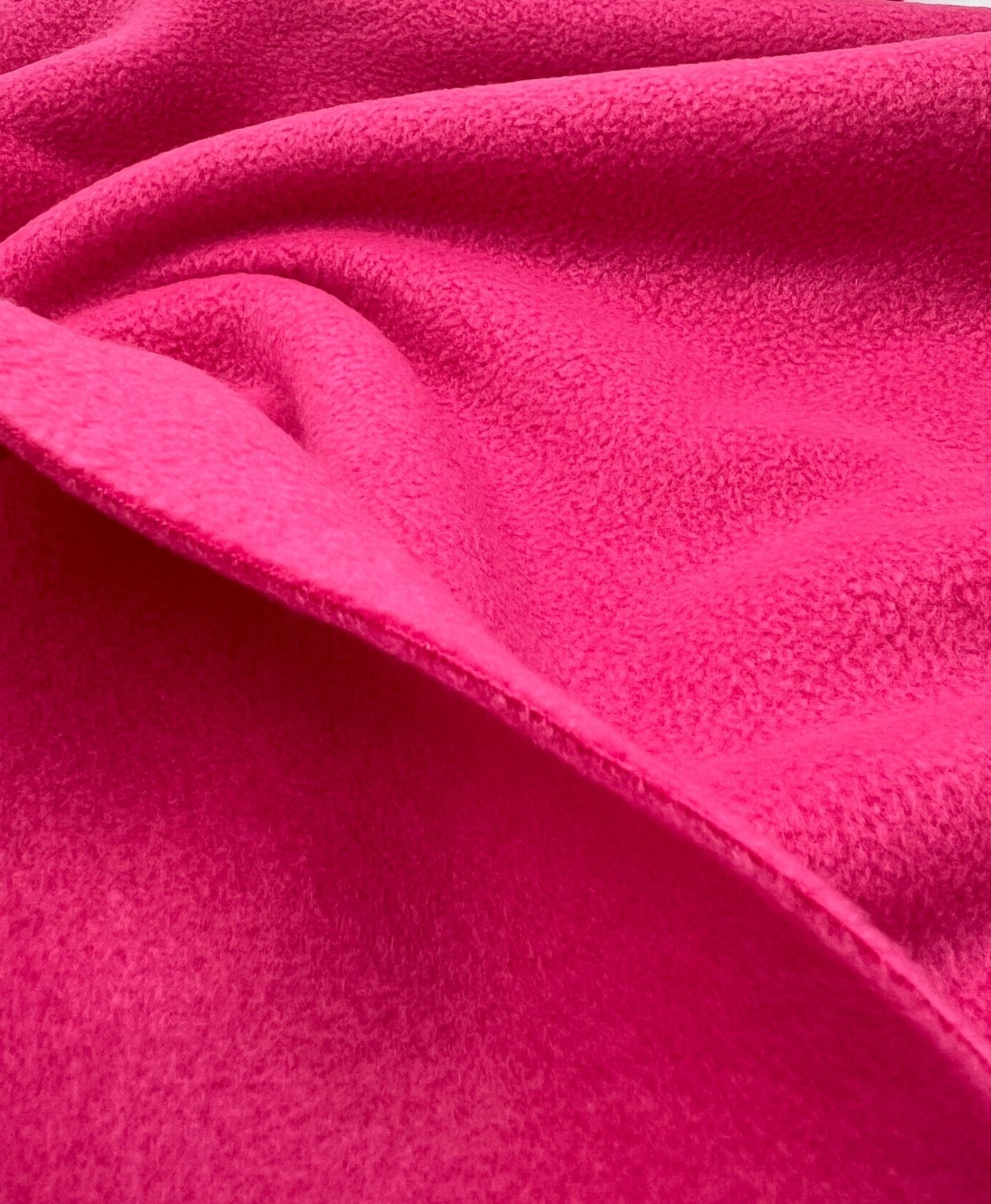 Cerise Plain Anti - Pil Polar Fleece Fabric Blanket Loungewear - T9 Fabrics