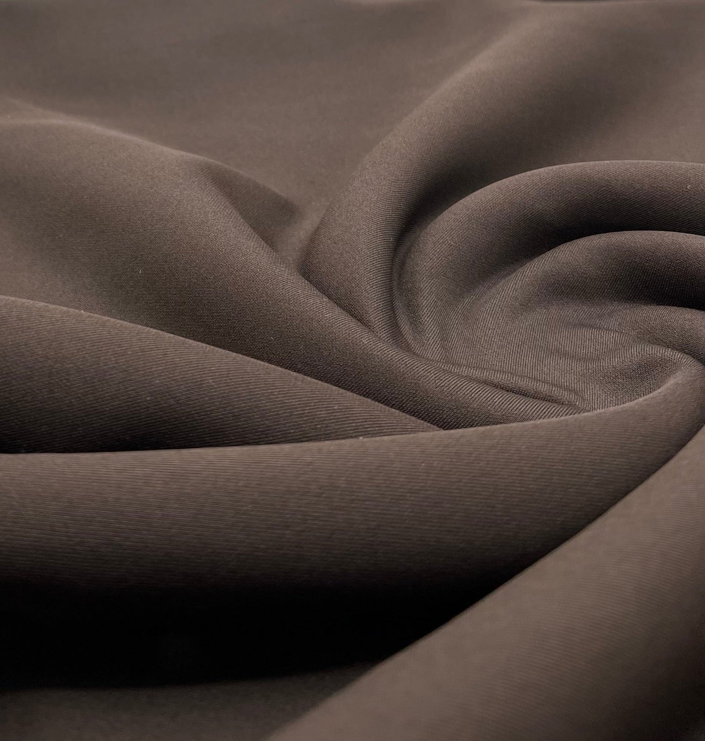 Chocolate Plain Scuba 2 Way Stretch Jersey Fabric - T9 Fabrics
