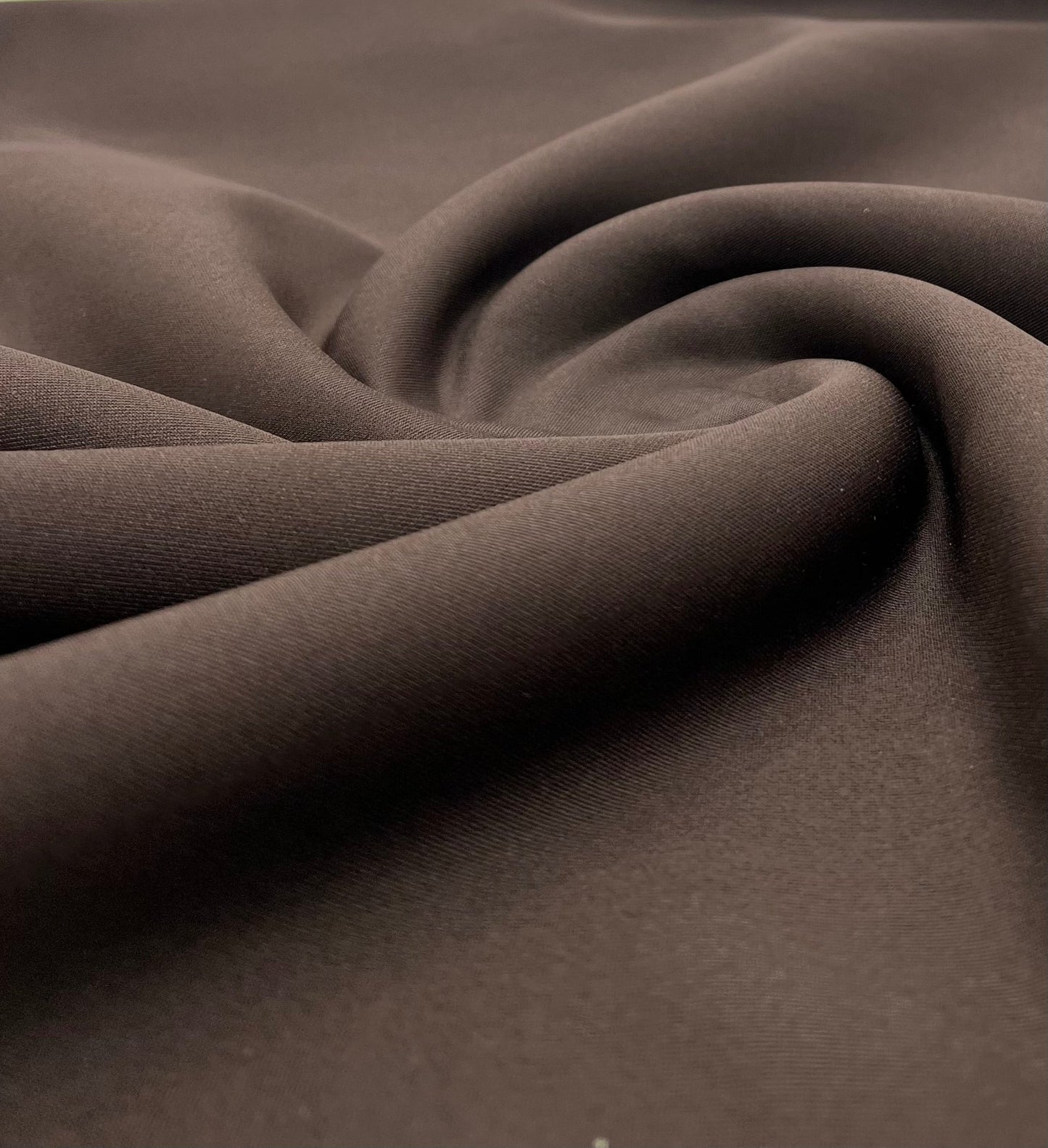 Chocolate Plain Scuba 2 Way Stretch Jersey Fabric - T9 Fabrics