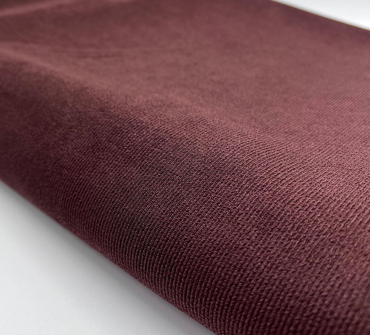 Chocolate Thick Fine Rib Stretch Fabric - T9 Fabrics