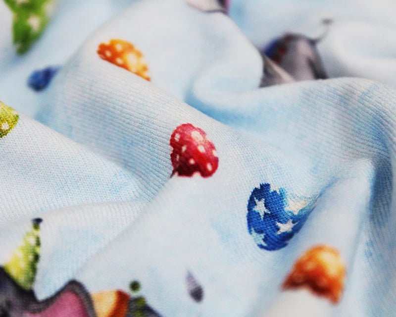 Circus Elephants Cotton Stretch Jersey 200 GSM 95/5 Lycra 4 Way Stretch - T9 Fabrics