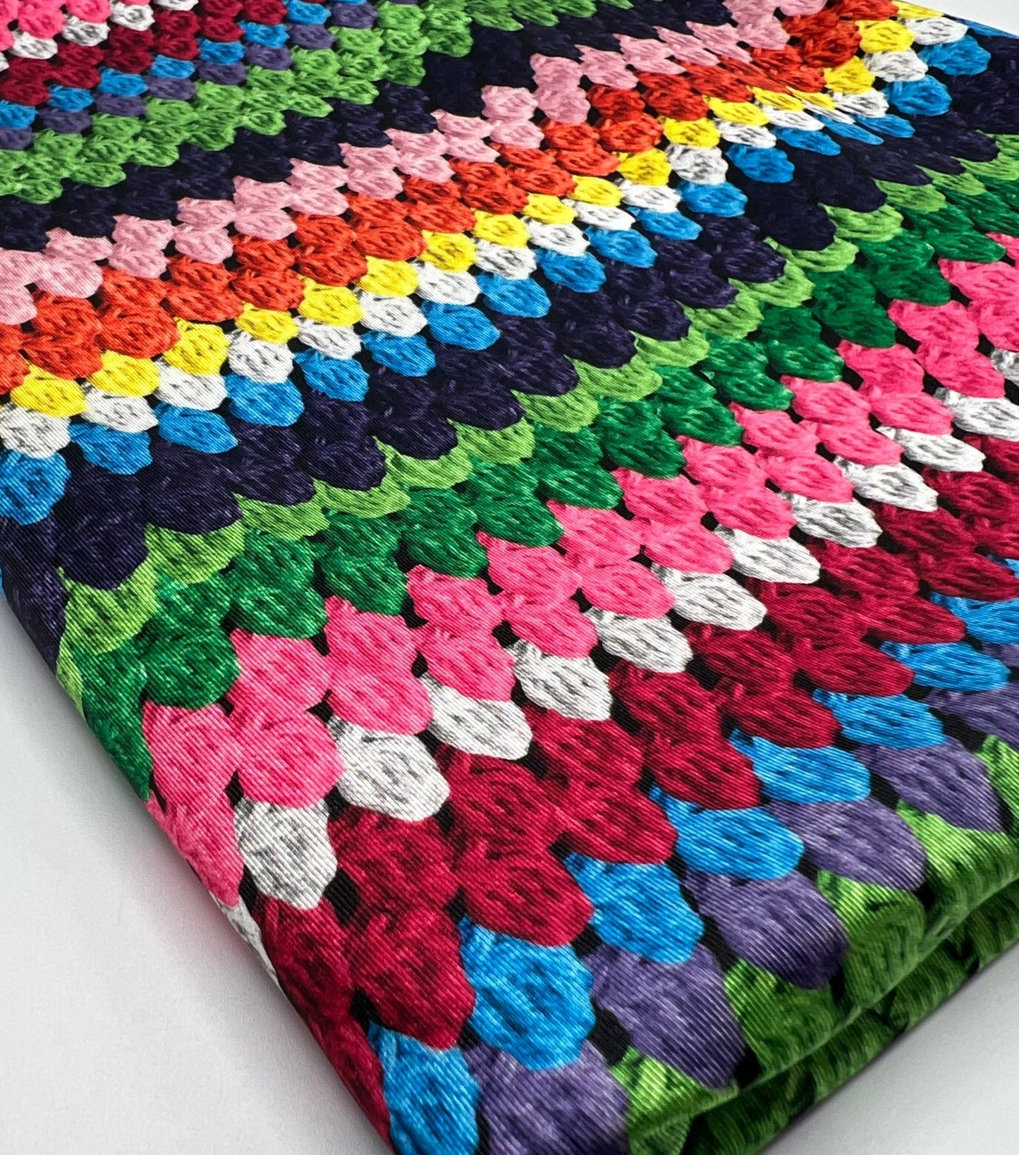 Crochet Printed Swimwear / Sportswear 4 Way Stretch Fabric - T9 Fabrics
